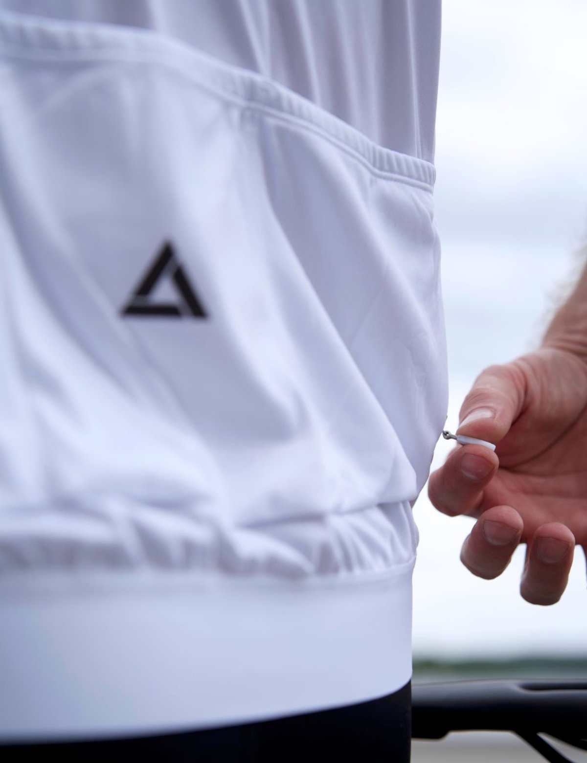 Maglia da uomo in bicicletta corta -Bicchia di bici da bici Air Tech II White