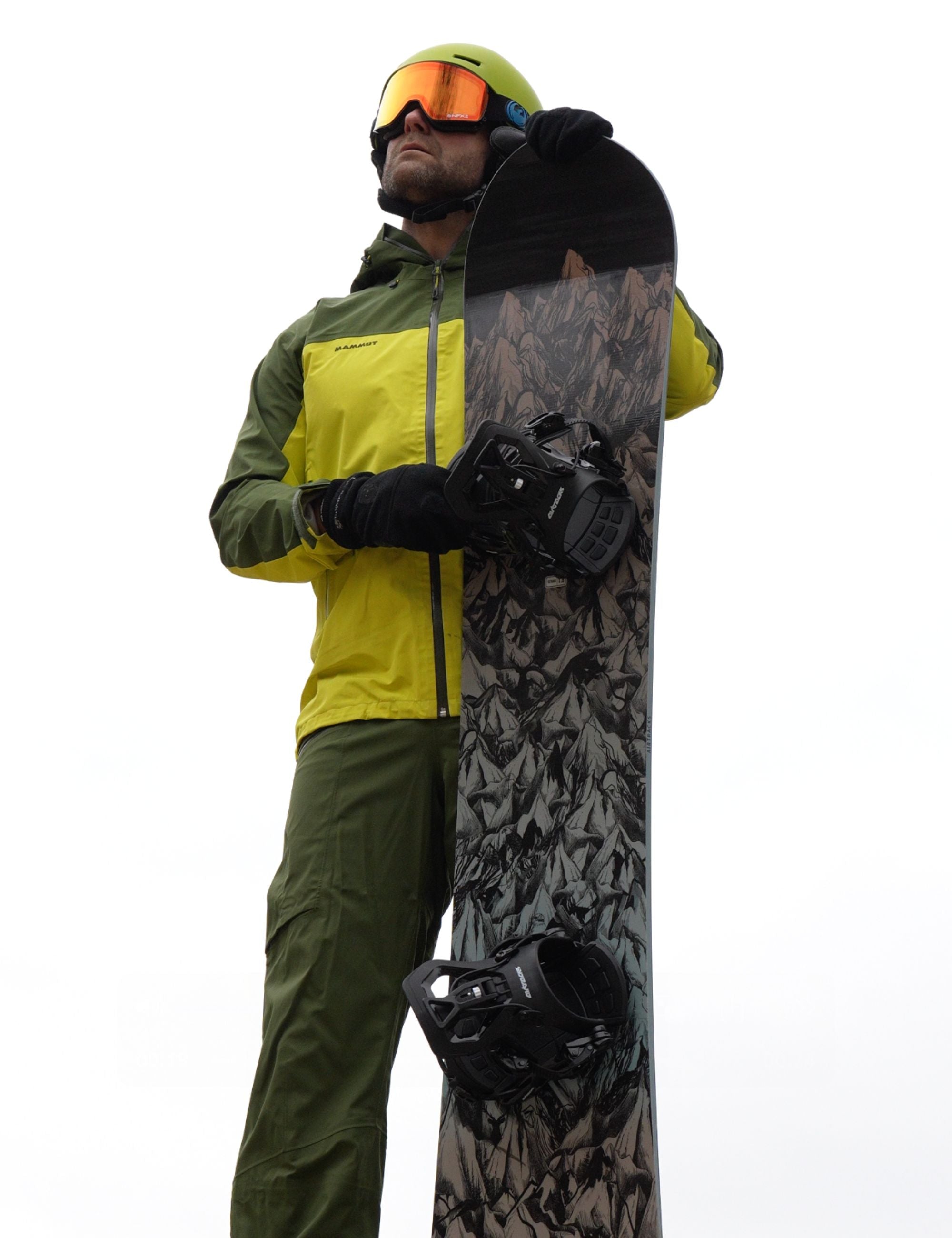 Tavola da snowboard Uomo MOUNTAIN LINES Zero Rocker Wide Bundle