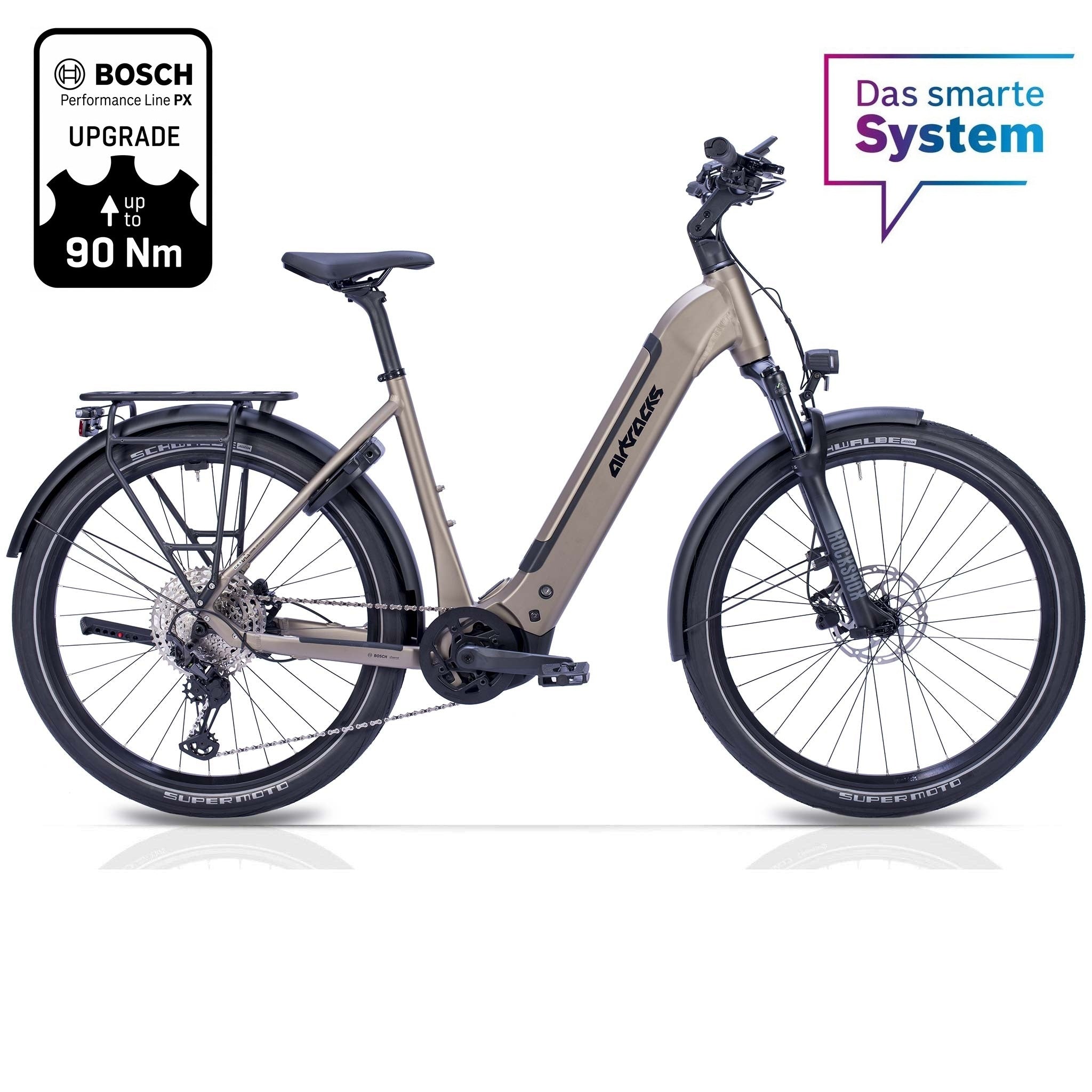27.5" women's E-SUV MTB Wave LS TERRA CX1 BOSCH PERFORMANCE LINE PX Smart System POWERTUBE 800 Wh 12 x GANG SHIMANO XT RD-M8100