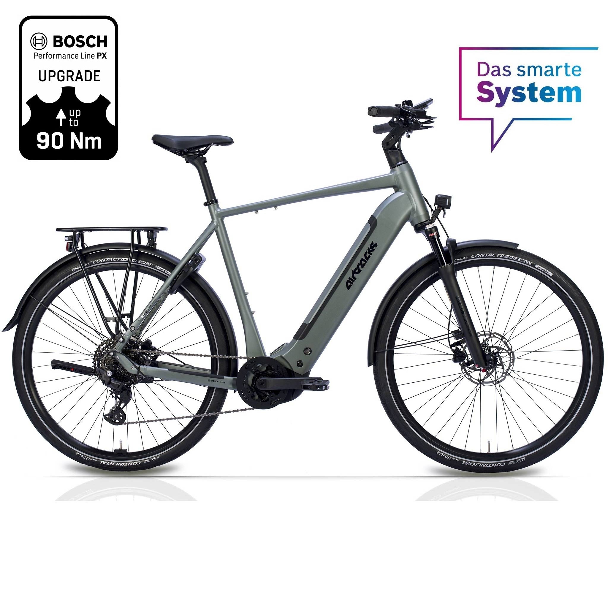28" Men’s E-Bike Trekking Bicycle TERRA TR2 BOSCH Performance Line PX Smart System PowerTube 600 Wh 10-Speed SHIMANO DEORE RD-M5130 SGS.