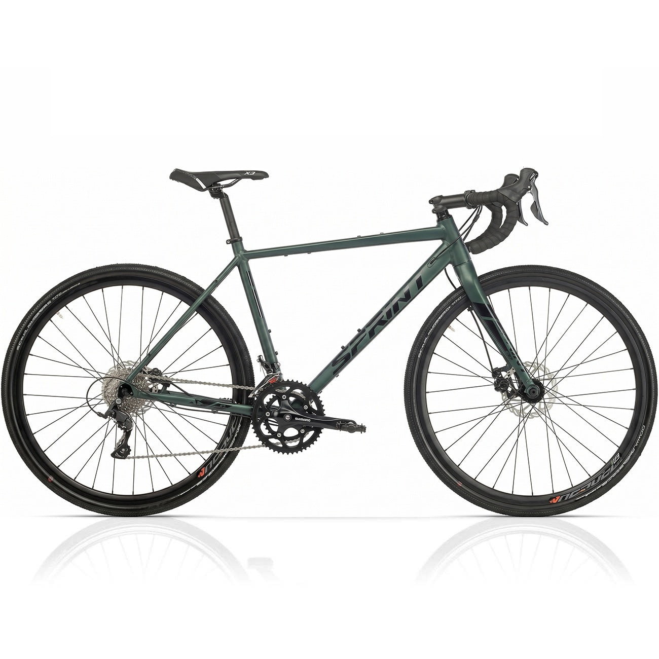 Bicicleta Gravel para hombre WHISPER ELITE MD de 28" Bicicleta 2 x 9 velocidades SHIMANO SORA ST-R3000