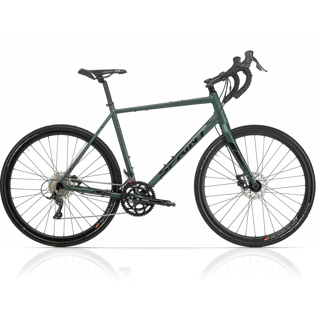 Vélo Gravel homme 28" WHISPER ELITE MD 2 x 9 vitesses SHIMANO SORA ST-R3000
