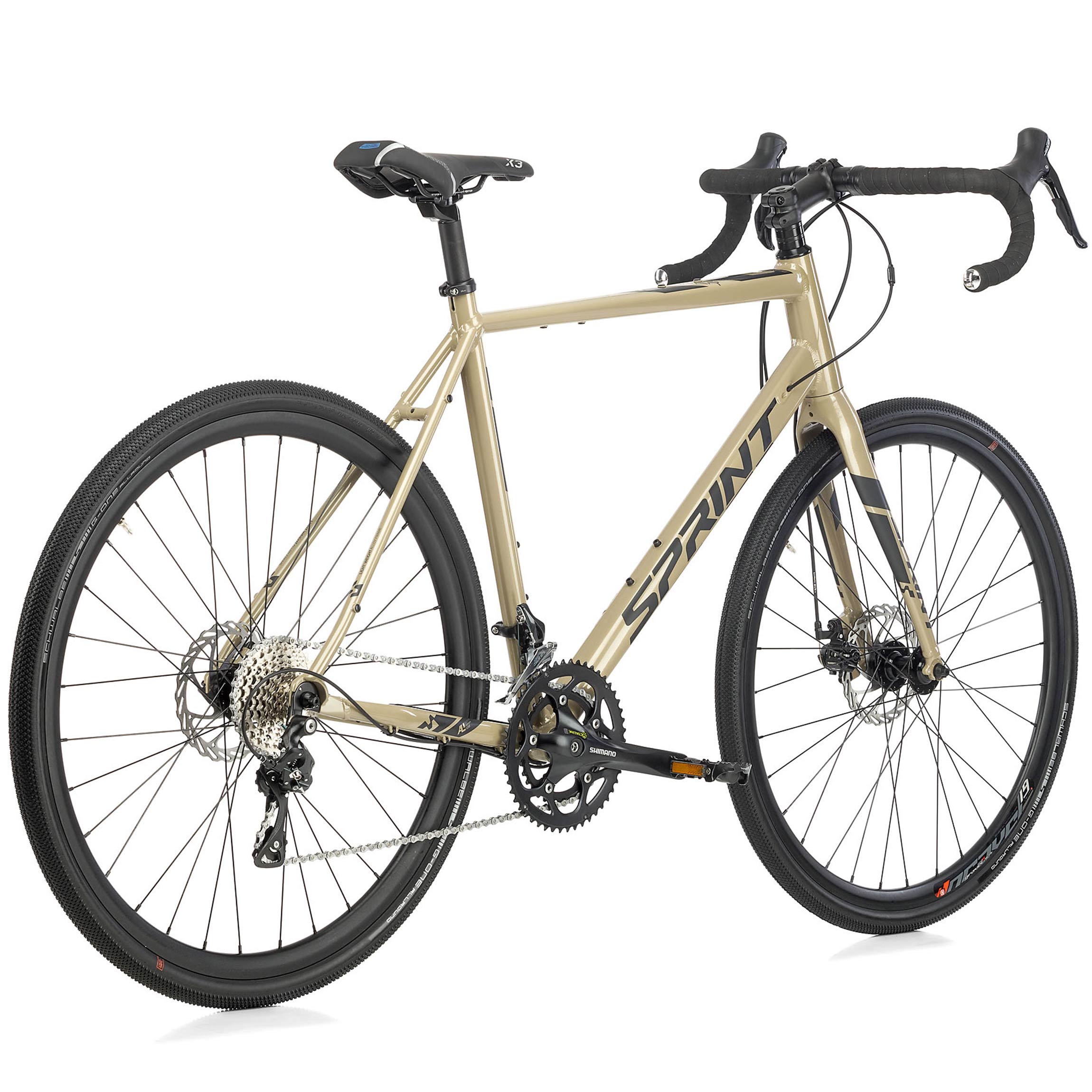 Vélo Gravel homme 28" WHISPER ELITE MD 2 x 9 vitesses SHIMANO SORA ST-R3000