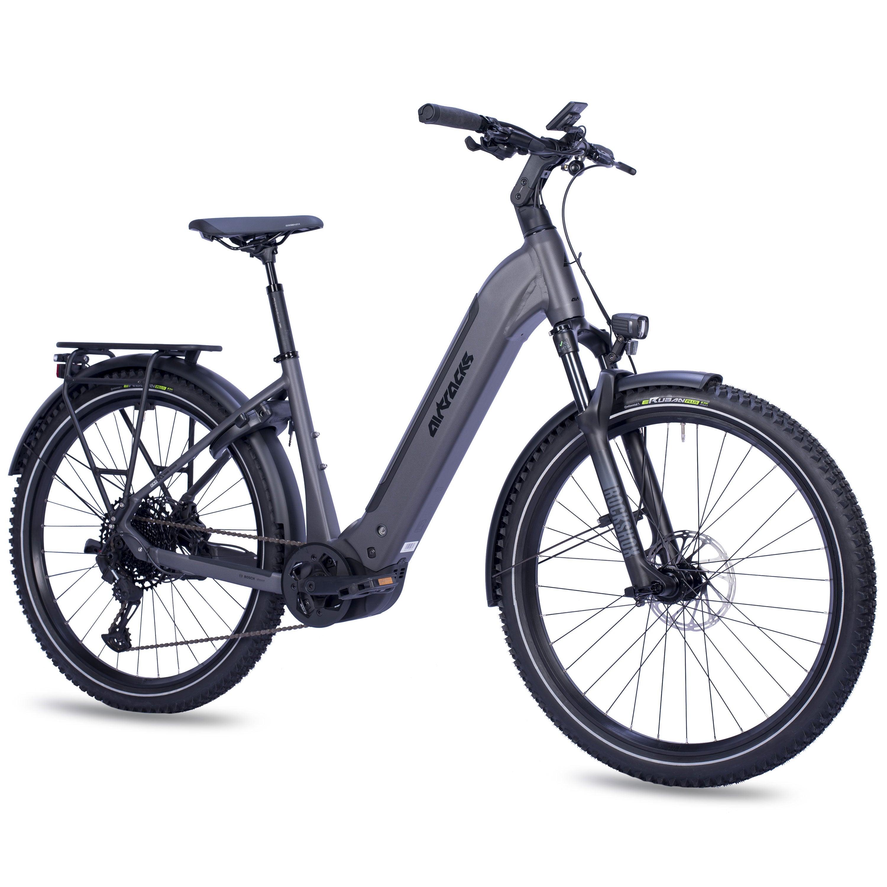 27,5" E-SUV MTB da donna WAVE LS TERRA CX2 BOSCH PERFORMANCE LINE PX Smart System POWERTUBE 600 Wh 12 velocità SRAM SX Eagle – Nero