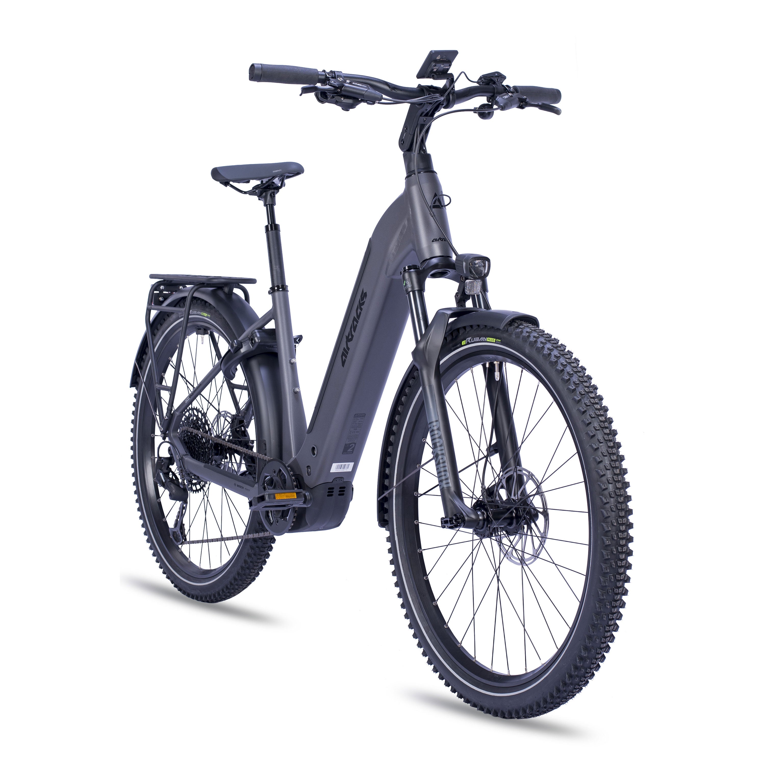 27,5" E-SUV MTB da donna WAVE LS TERRA CX2 BOSCH PERFORMANCE LINE PX Smart System POWERTUBE 600 Wh 12 velocità SRAM SX Eagle – Nero