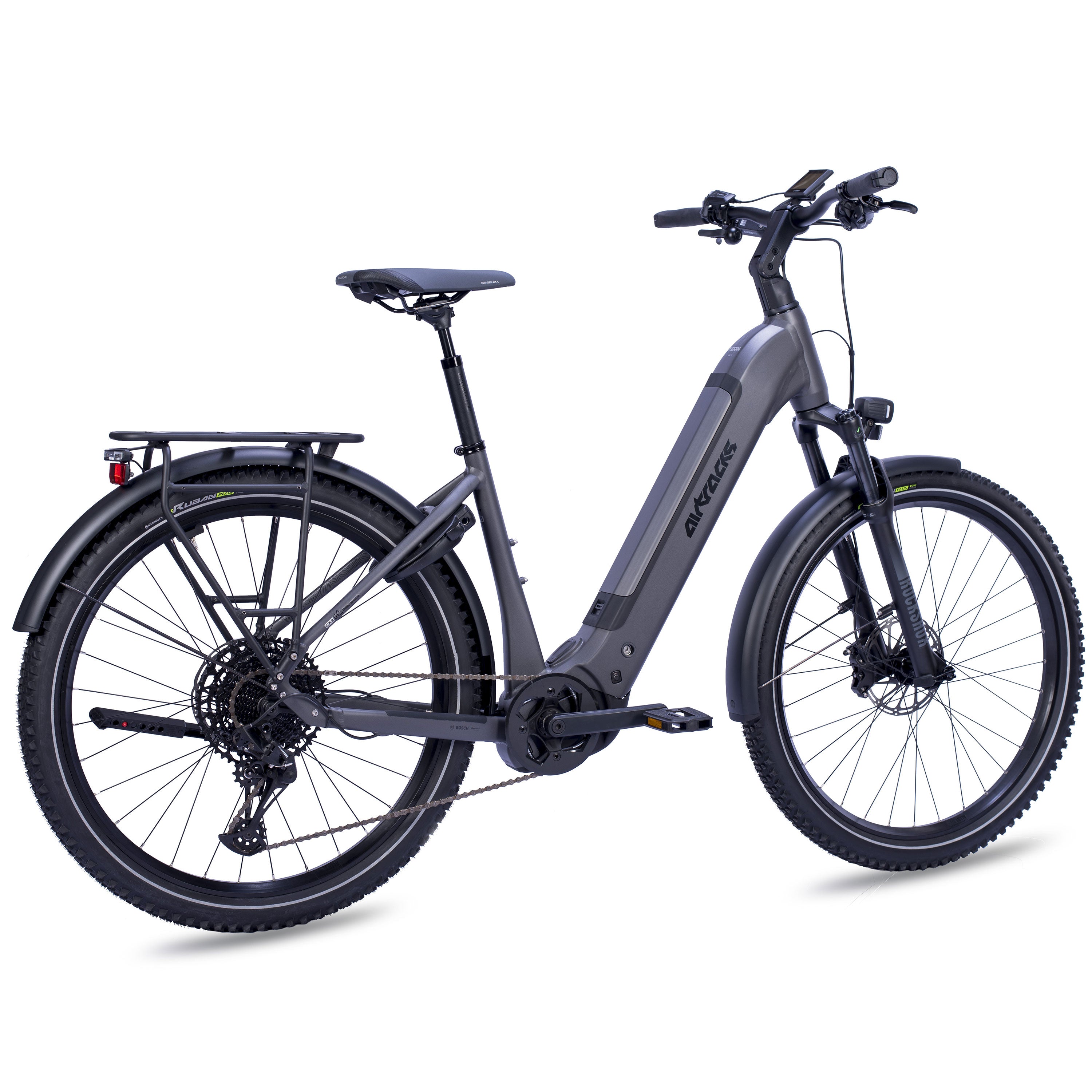 27,5" E-SUV MTB da donna WAVE LS TERRA CX2 BOSCH PERFORMANCE LINE PX Smart System POWERTUBE 600 Wh 12 velocità SRAM SX Eagle – Nero