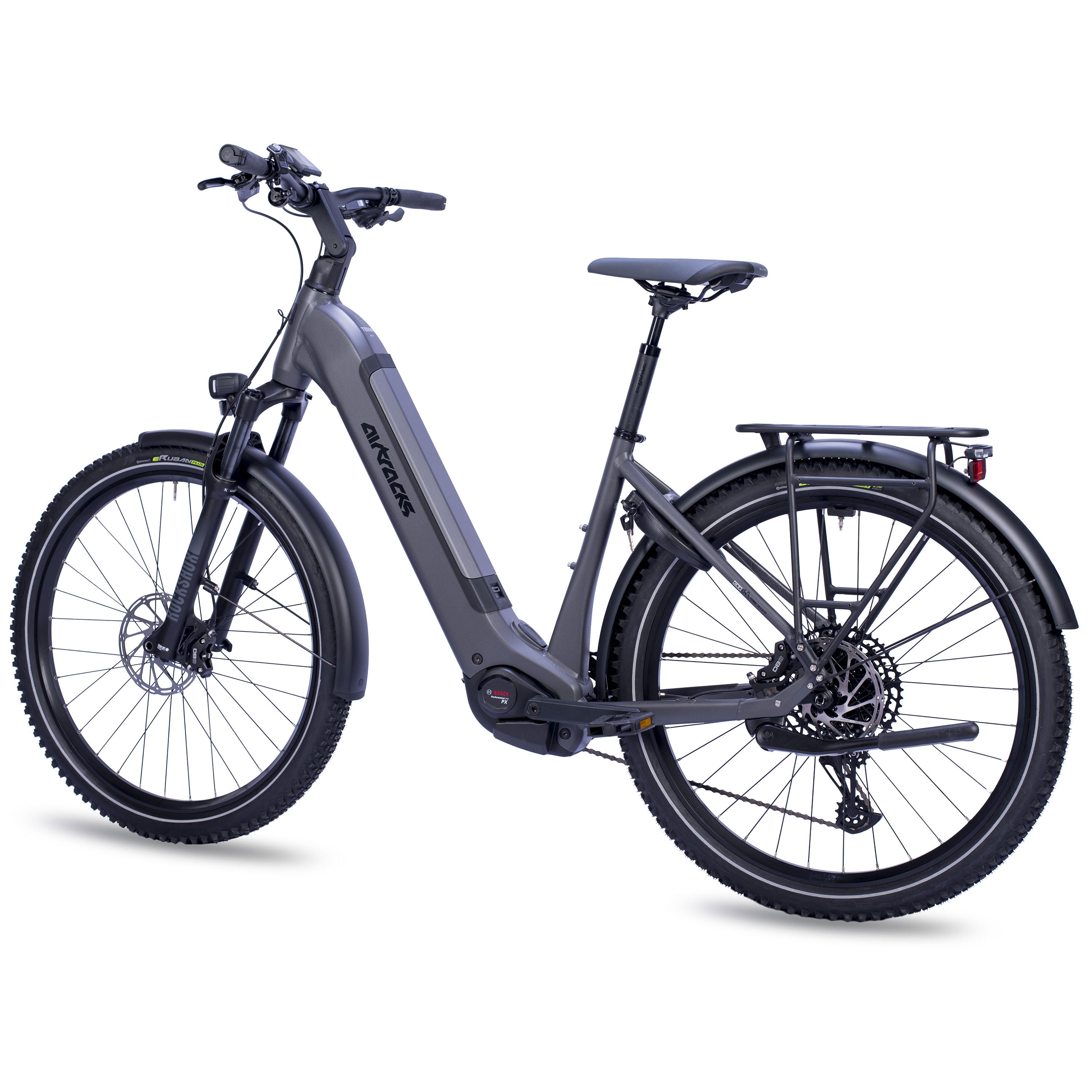 27,5" E-SUV MTB da donna WAVE LS TERRA CX2 BOSCH PERFORMANCE LINE PX Smart System POWERTUBE 600 Wh 12 velocità SRAM SX Eagle – Nero