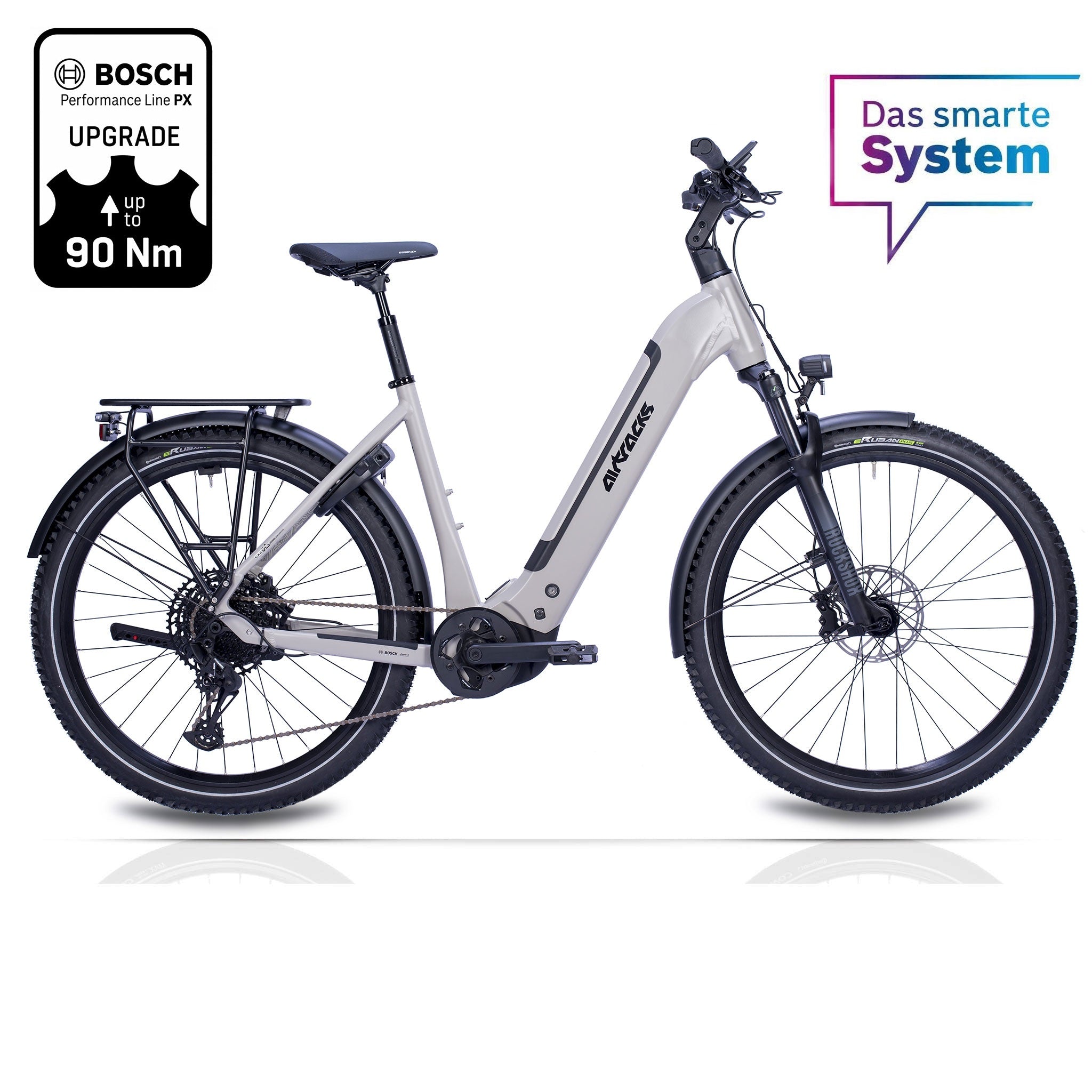 27.5" Women's E-SUV MTB Wave LS TERRA CX2 BOSCH PERFORMANCE LINE PX Smart System POWERTUBE 600 Wh 12-Speed SRAM SX EAGLE - Black