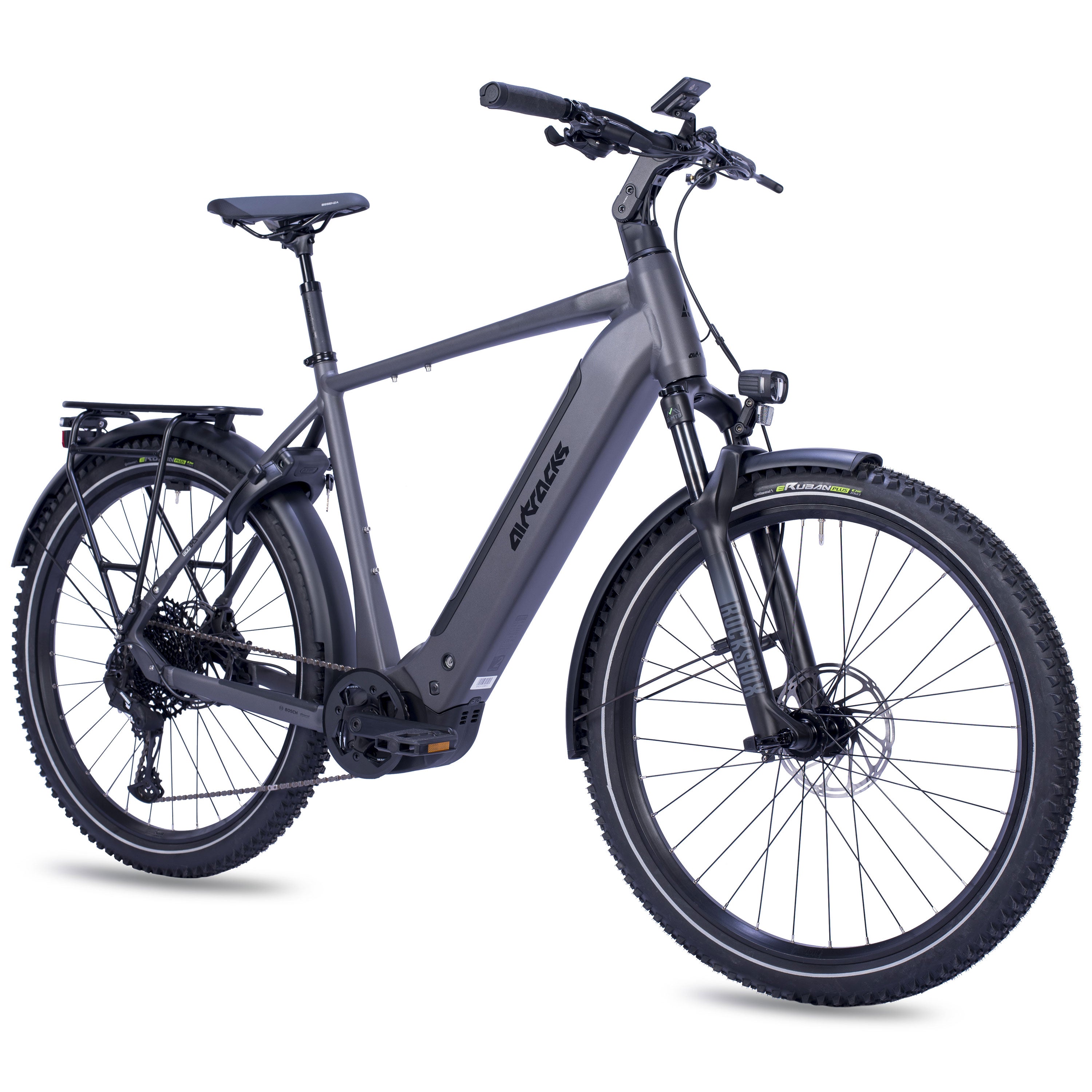 27.5" Men's E-SUV MTB TERRA CX2 BOSCH PERFORMANCE LINE PX Smart System POWERTUBE 600 Wh 12-Speed SRAM SX EAGLE - Black