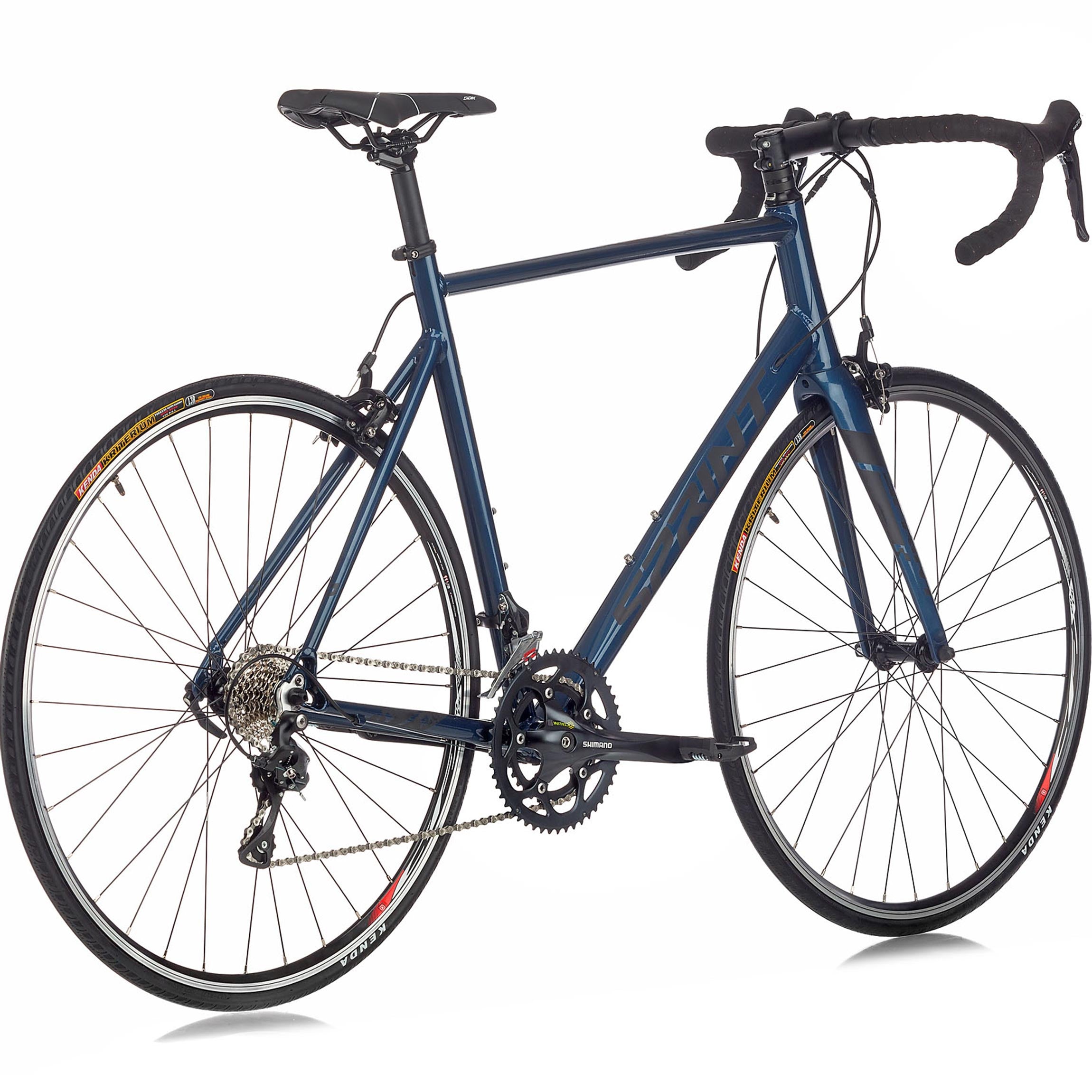28" Vélo de course homme SPRINT MONZA ELITE 28 fourche carbone Vélo 2 x 9 vitesses SHIMANO SORA RD-R3000 Bleu / Noir