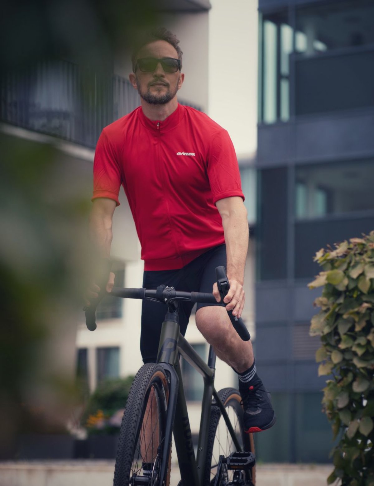 Maglia da uomo in bicicletta short -sleeved bike jersey air tech ii rosso