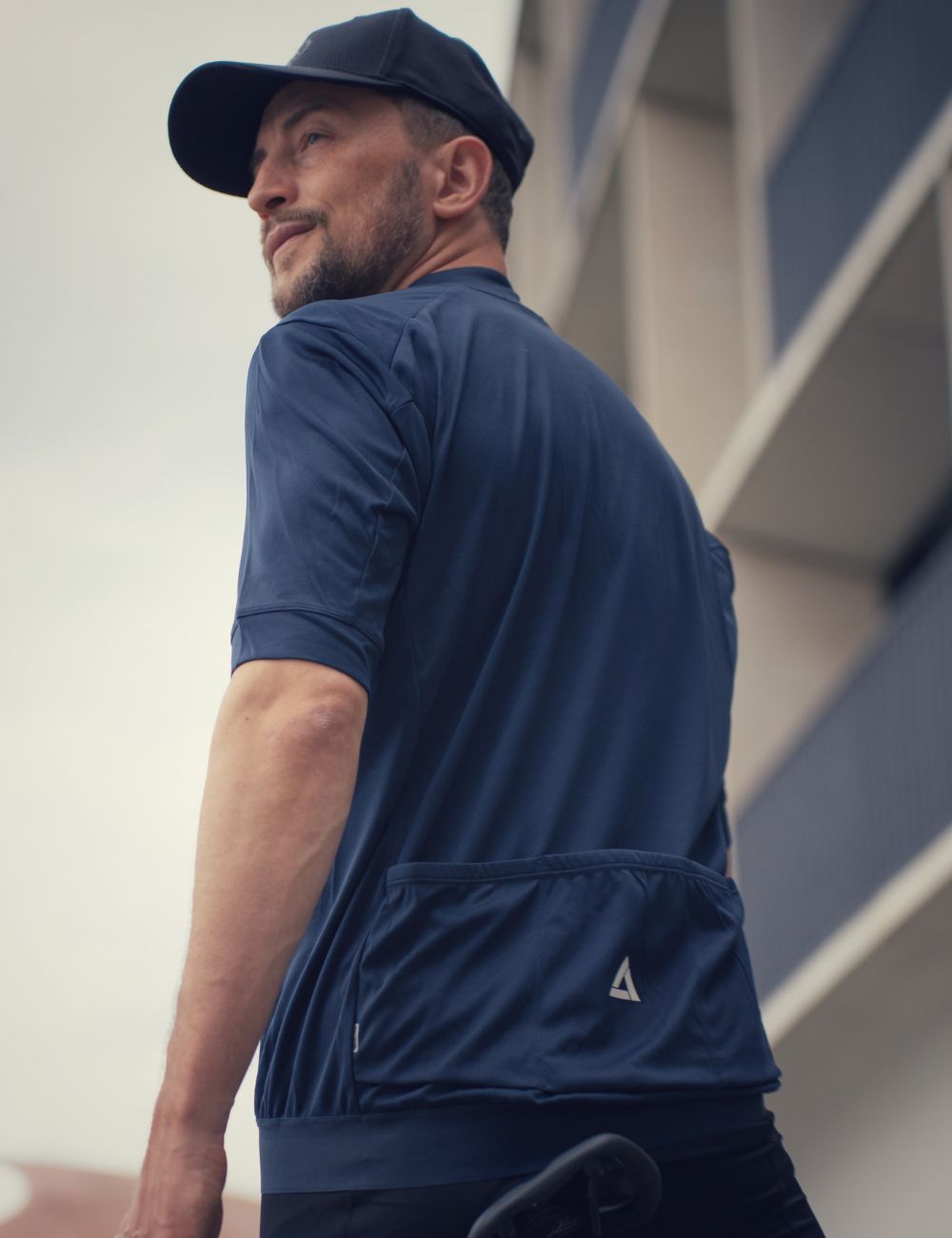 Maglia da uomo in bicicletta corta -Bike Bike Air Tech II Blue blu blu navy blu