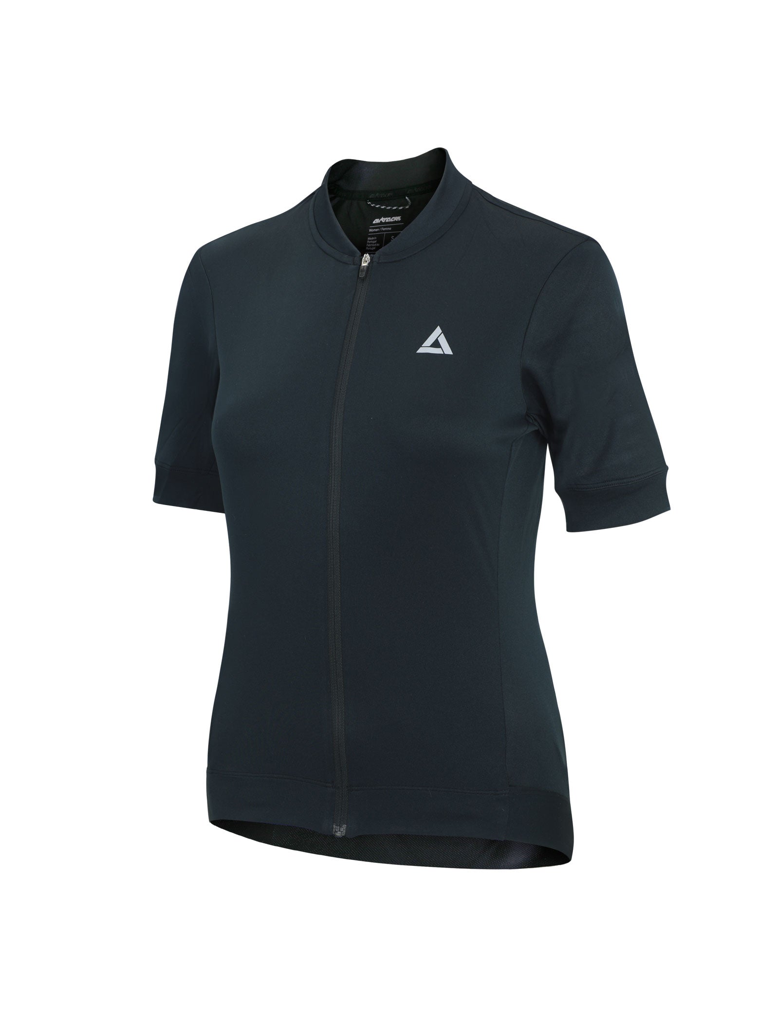 Damen Fahrradtrikot Kurzarm Radtrikot Comfort Line Black