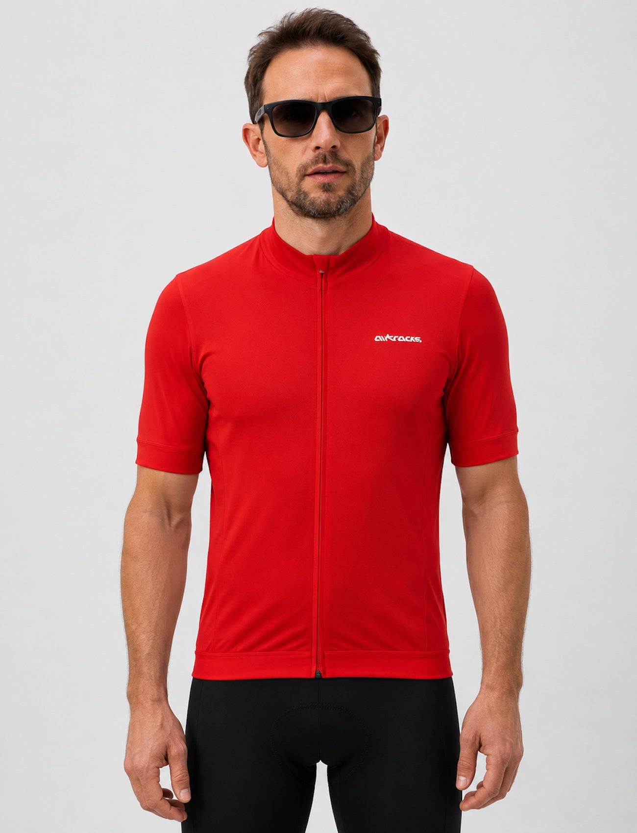 Jersey de bicicleta de hombres para hombres Jersey de bicicleta corta Air Tech II Red