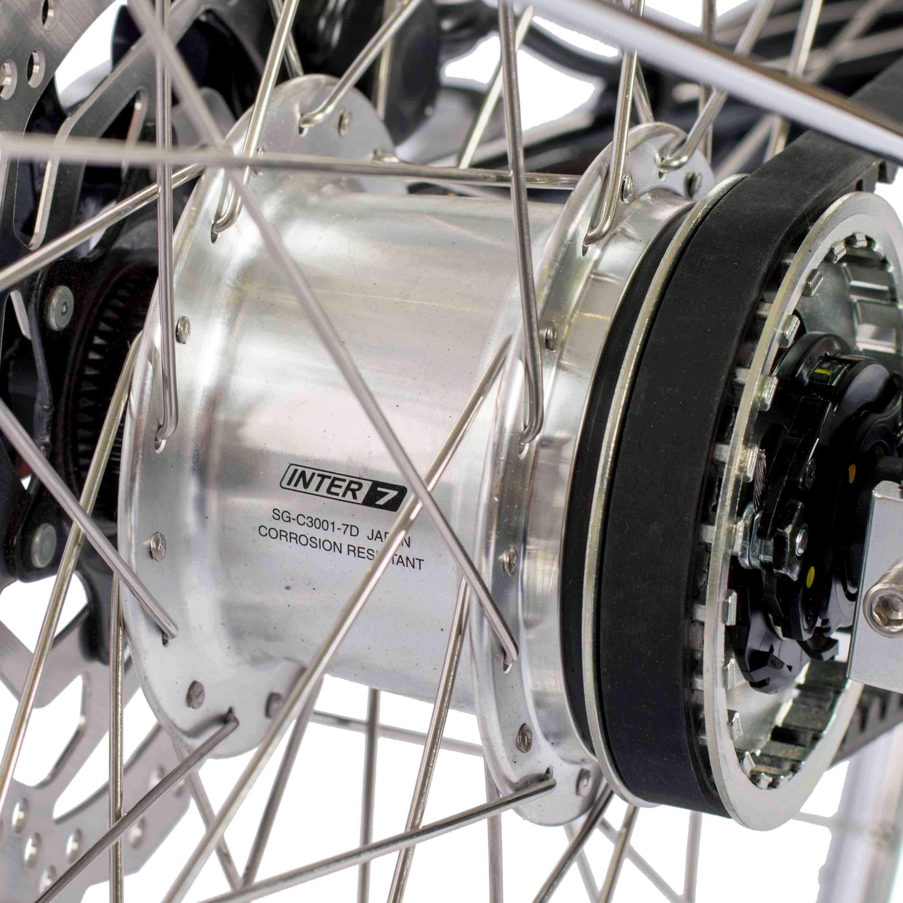 28" Bicicletta urbana da uomo STREET CrMo GATES CARBON DRIVE BELT Shimano 7 velocità