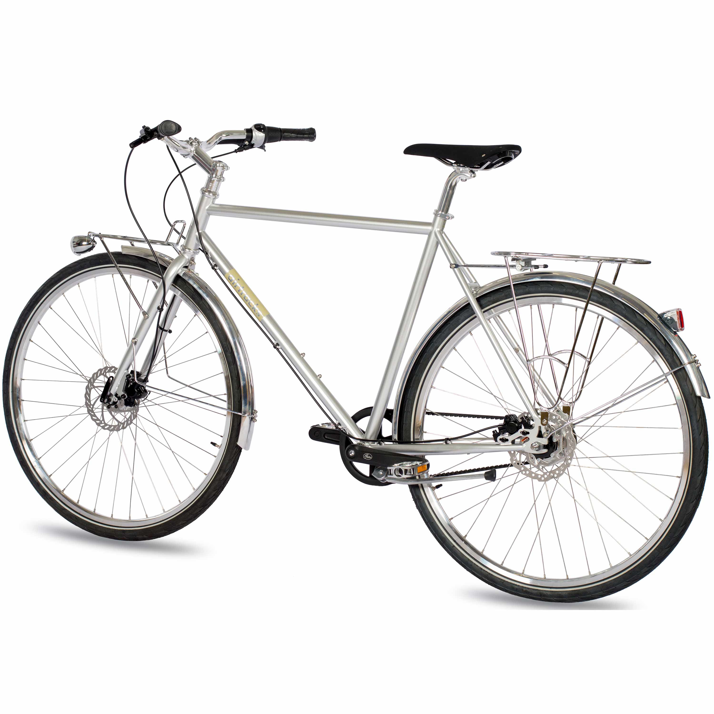 28" Bicicletta urbana da uomo STREET CrMo GATES CARBON DRIVE BELT Shimano 7 velocità