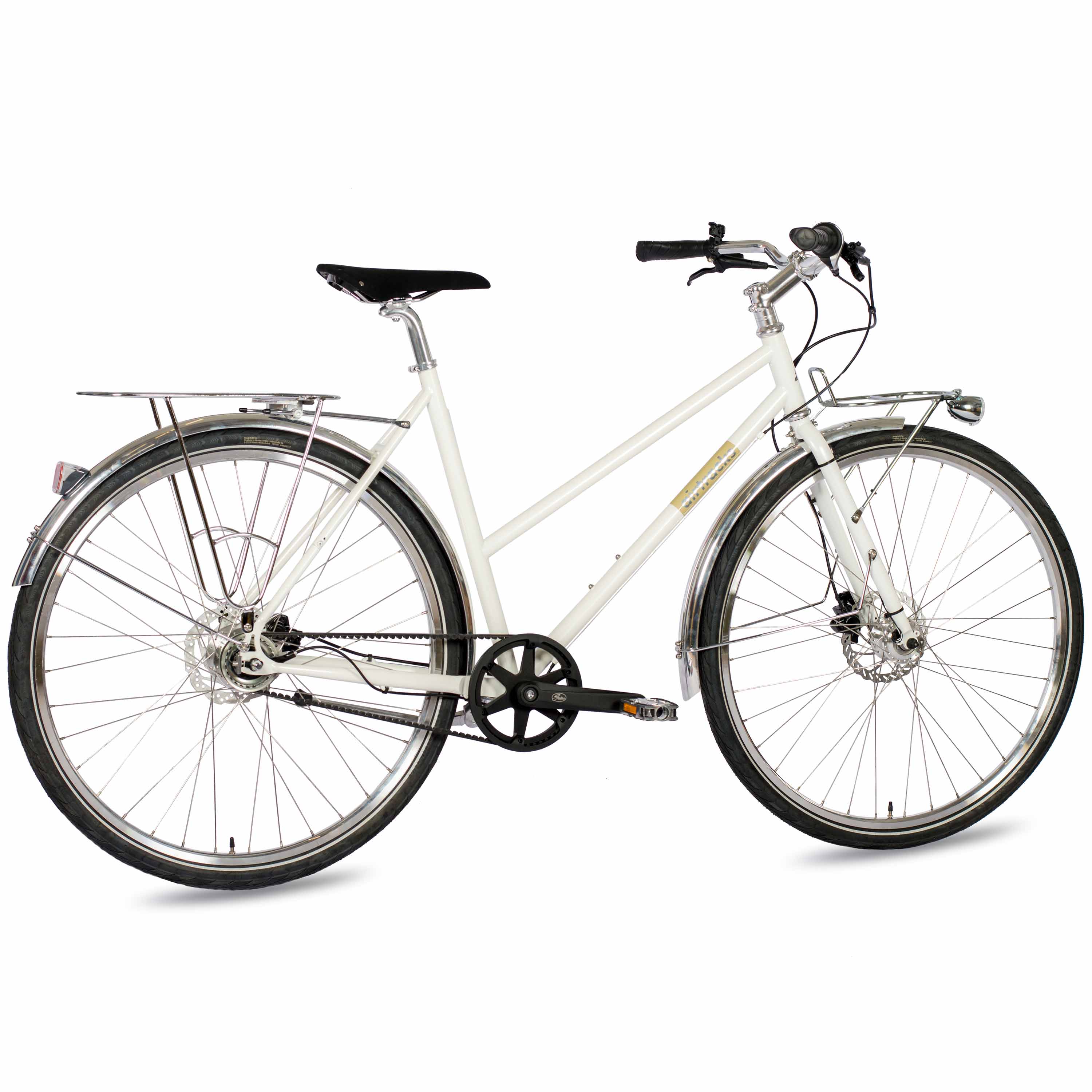 28" Vélo urbain femme STREET CrMo GATES CARBON DRIVE BELT Shimano 7 vitesses