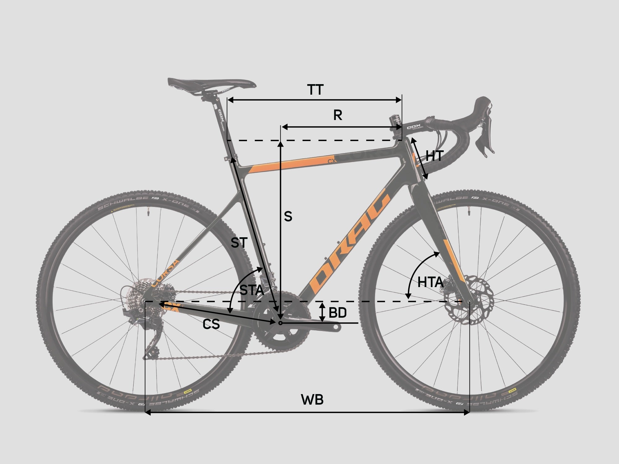 28 inch men cyclocross carbon bike corsa cx 11 gear Shimano Ultegra RD-RX810 GS 2 x 11 compartment