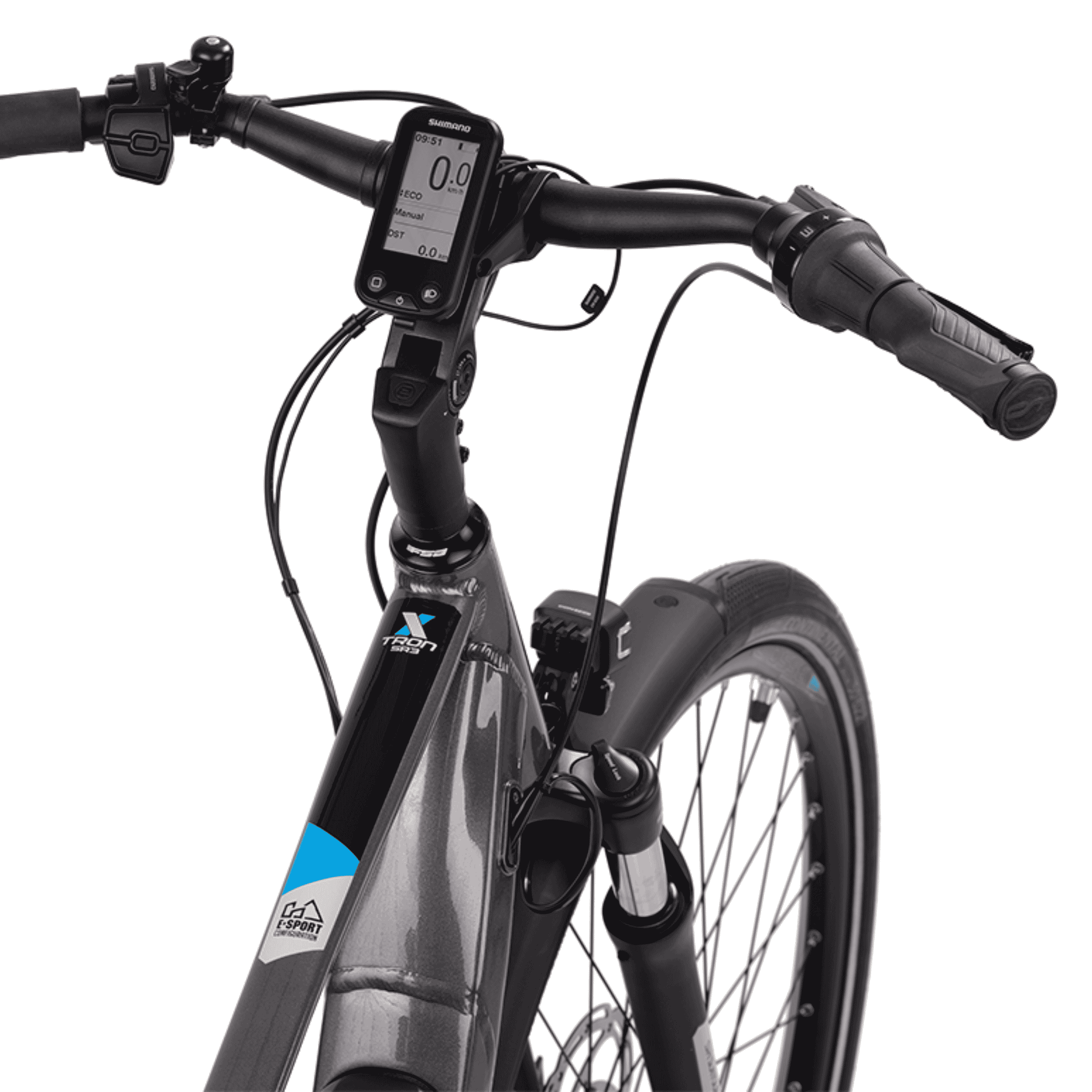 28 inch e-bike men City Bicycle X-TRON SR3 Shimano StеPS E-5000 418WH 5 gear Shimano Nexus Inter