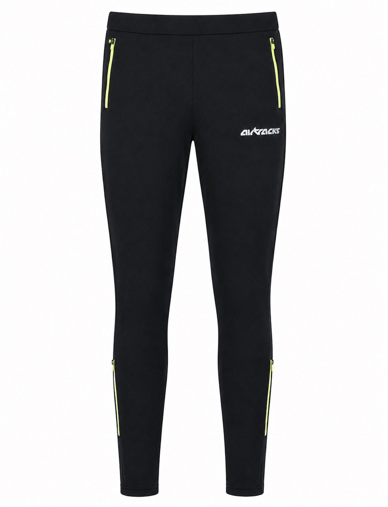 Hombres de invierno Thermo Running Pants Long por equipo Black-Neon