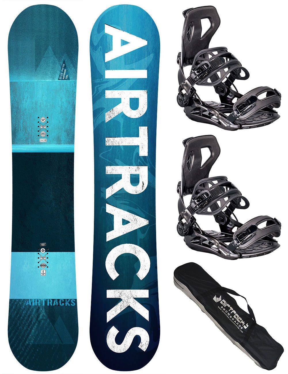 Set de snowboard pour homme Blue Drifter Hybrid Rocker Wide + fixations Master, taille XL + sac pour snowboard