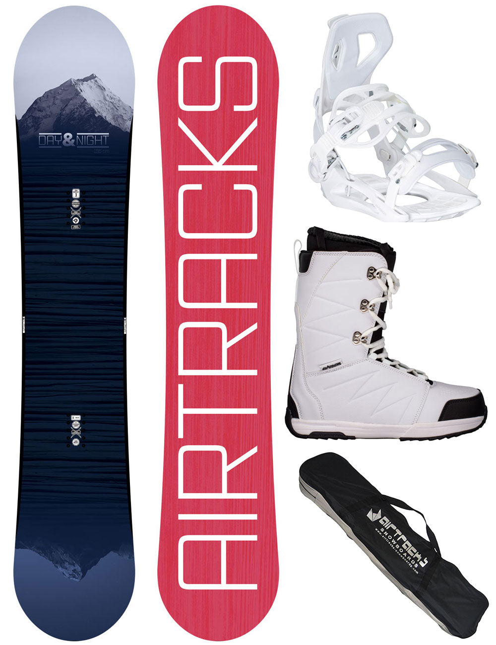 Damen Snowboard Set Day & Night + Bindung Master W ME + Snoaboard Boots Star W + SB Bag