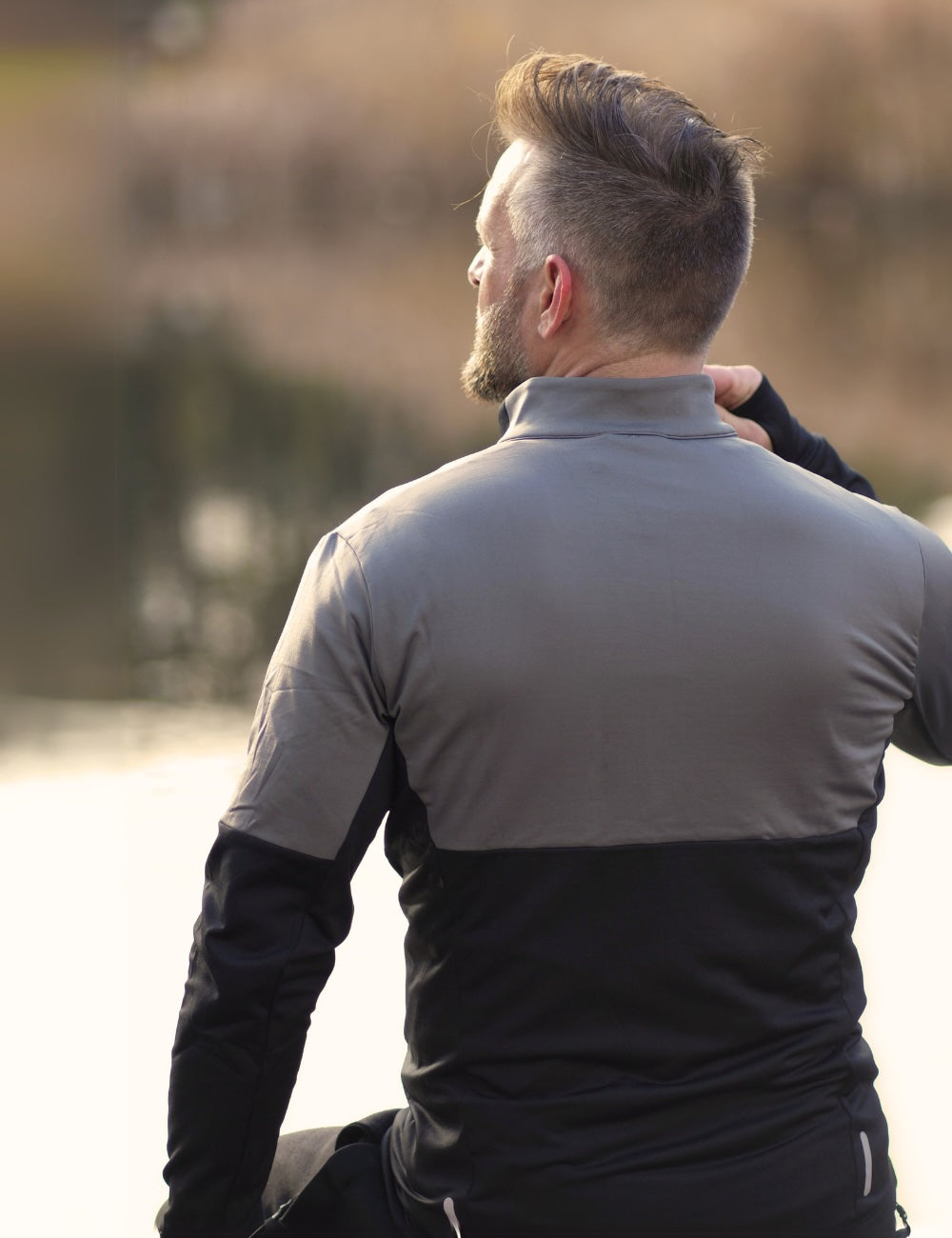 Uomini inverno il set di thermo in esecuzione + team di pantaloni che corre per