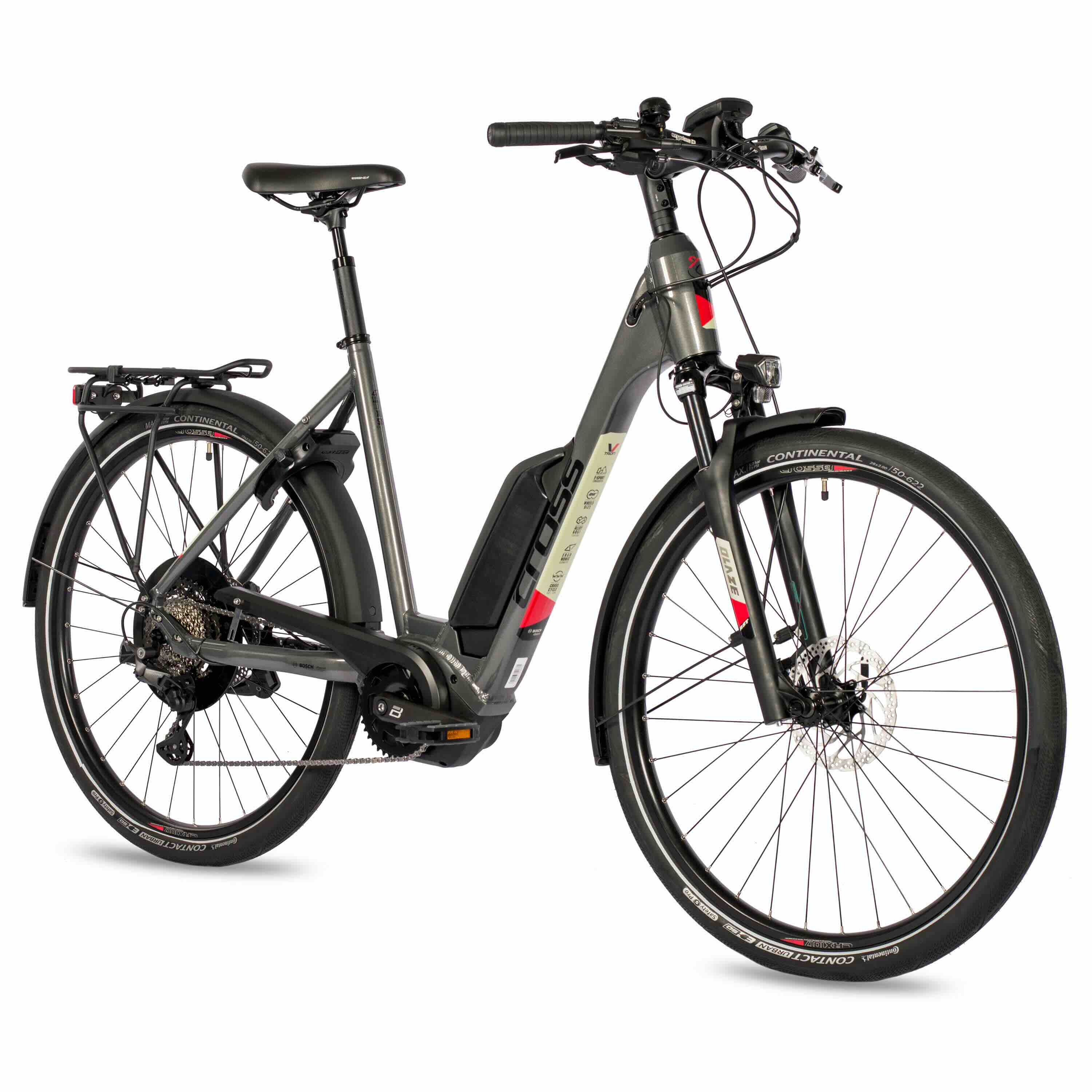 28 inch e-bike trekking bicycle LS Wave V-Tron Bosch Active Plus Line Gen3 500Wh 10S Shimano Deore