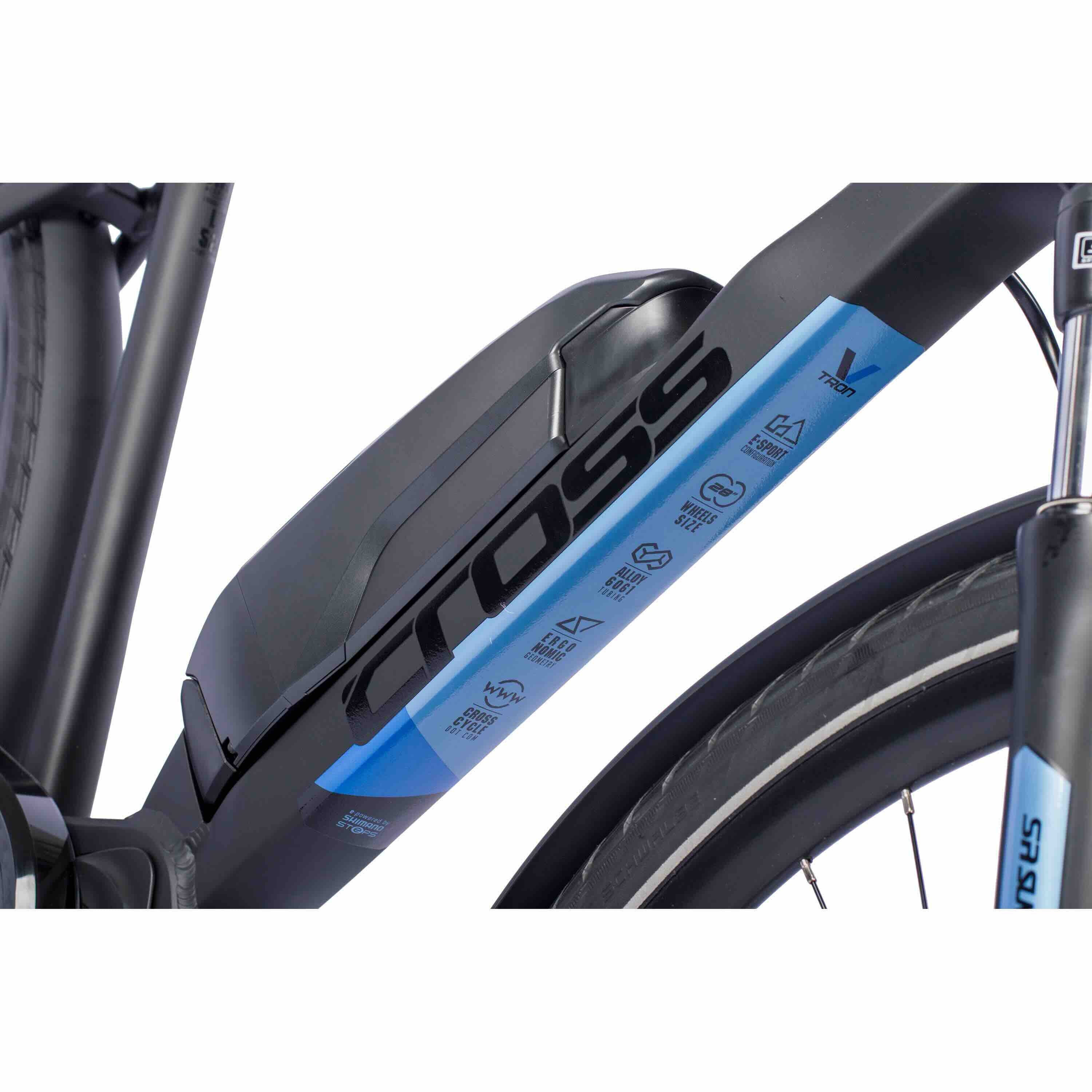 28 inch men e-bike trekking bicycle V-tron Shimano StеPS E-5000 418 Wh 9 x gang Shimano RD-T3000