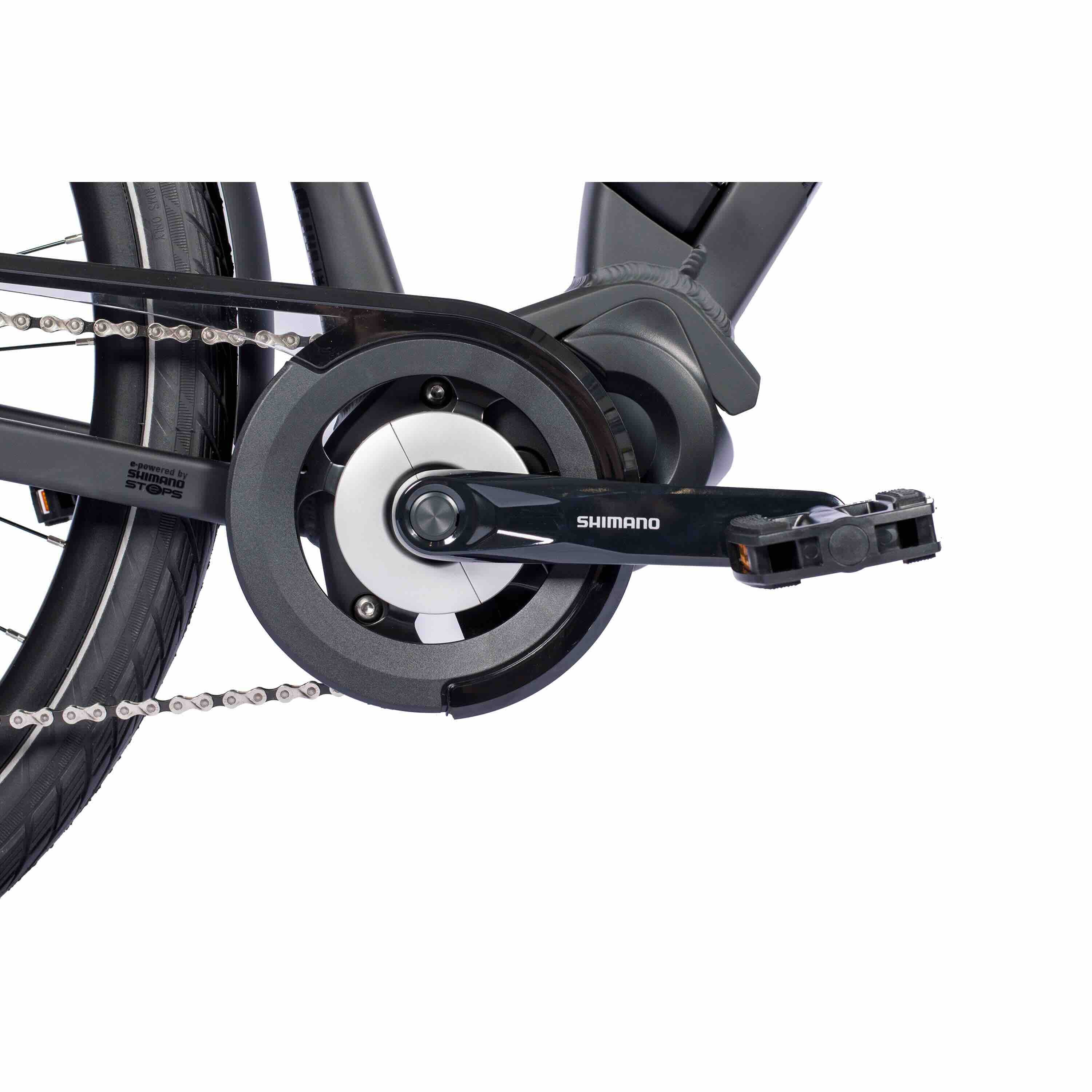Men de 28 pouces Bicycle de randonnée E-Bike V-tron Shimano E-A-5000 418 WH 9 X Gang Shimano Rd-T3000