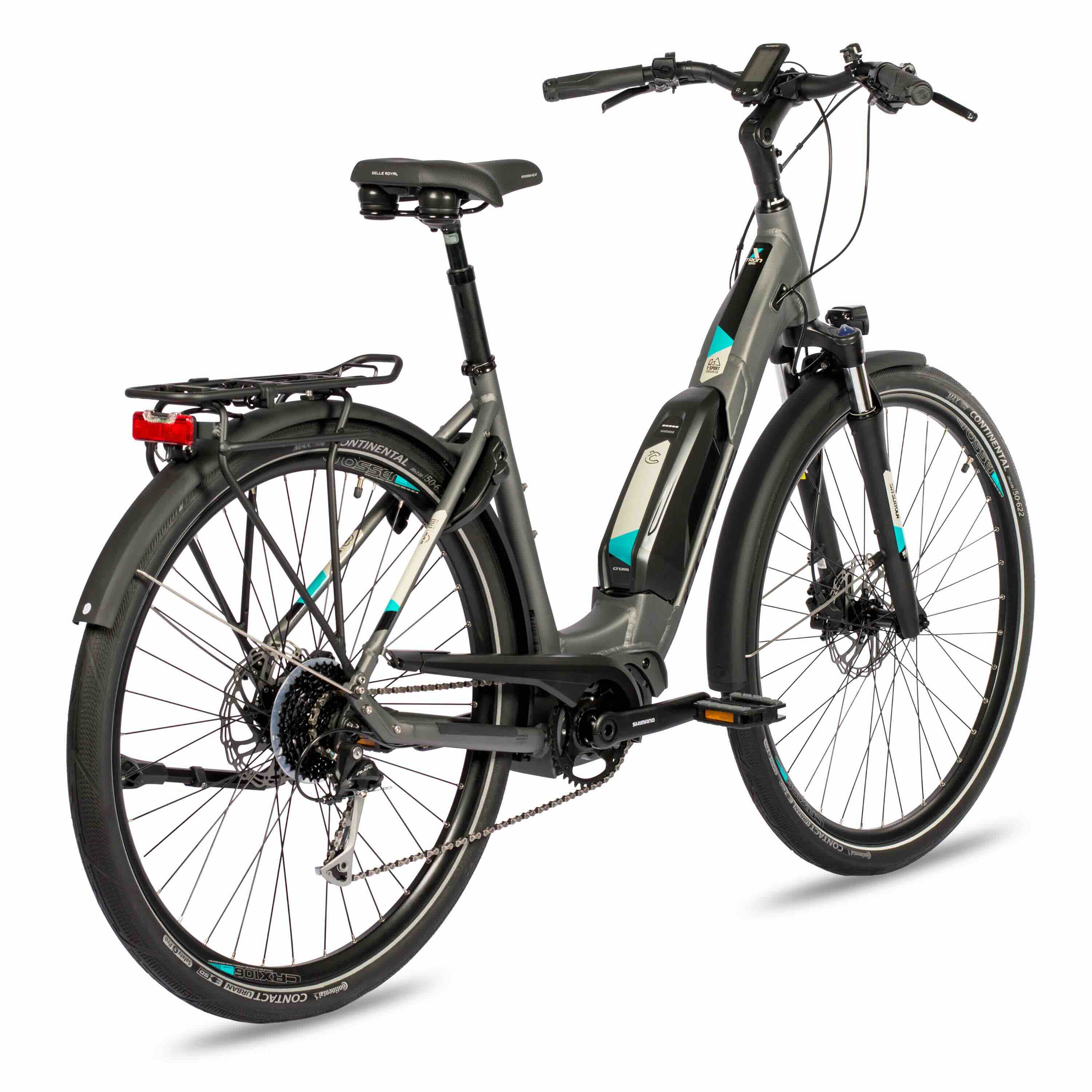 28 inch e-bike trekking bicycle LS Wave X-TRON SR1 Shimano StеPS E-6100 504WH 9 gear Shimano Alivio