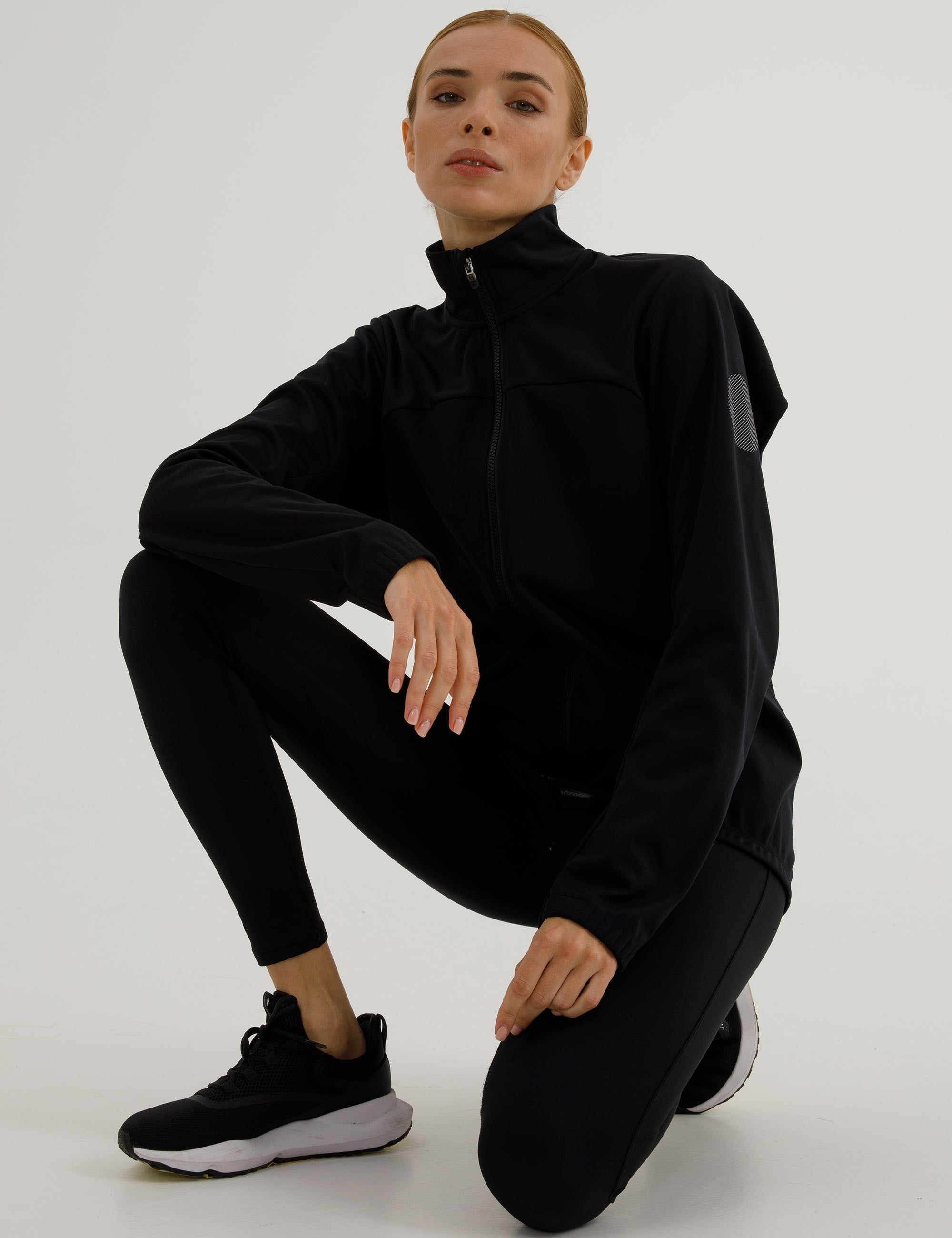 Damen Winter Fahrradjacke Softshell Thermoradjacke Advance Line Schwarz