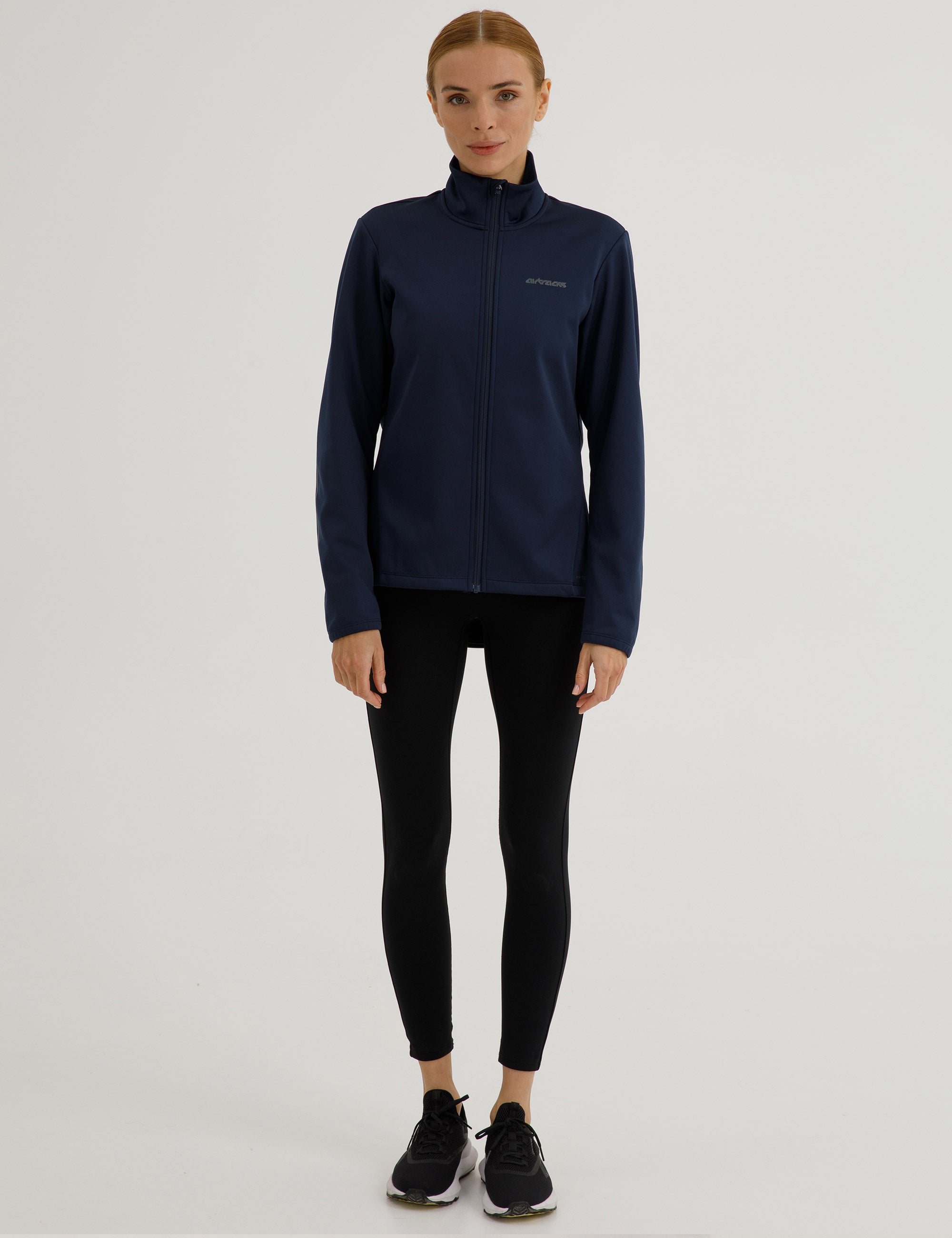 Damen Winter Fahrradjacke-Laufjacke Softshell Thermojacke Aktive Comfort Line Schwarz