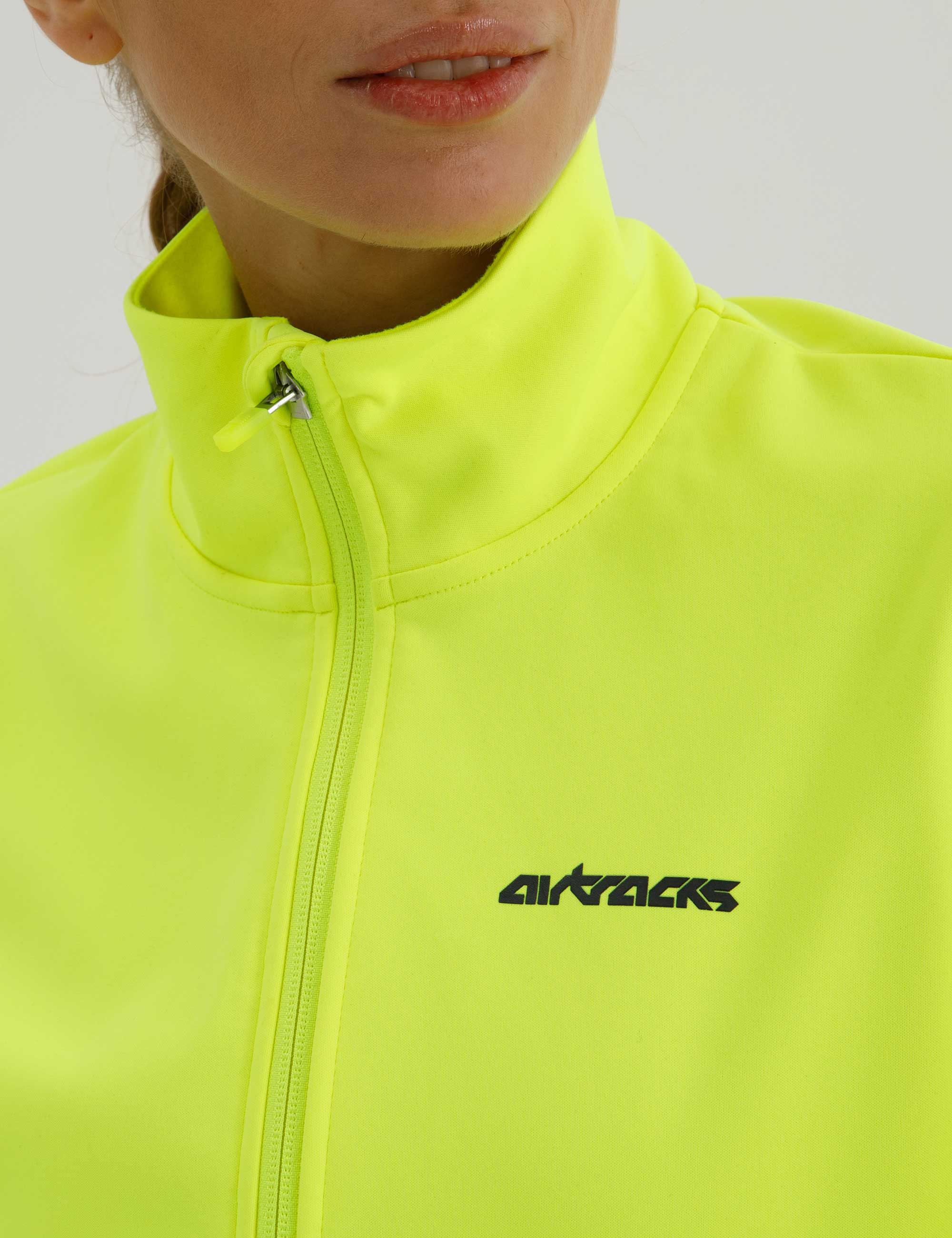 Damen Winter Fahrradjacke-Laufjacke Softshell Thermojacke Aktive Comfort Line Neon