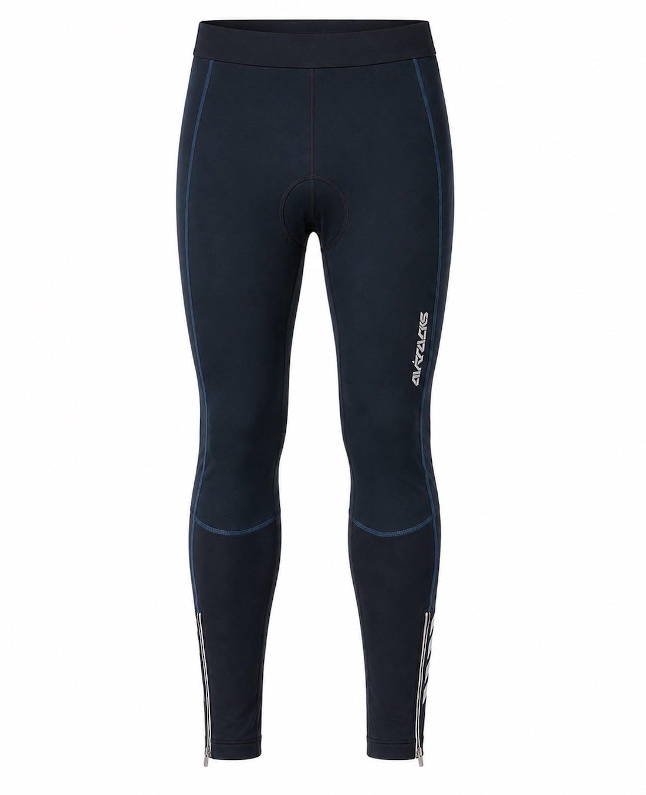 Pantalons de vélo thermique pour hommes longs par noir et bleu