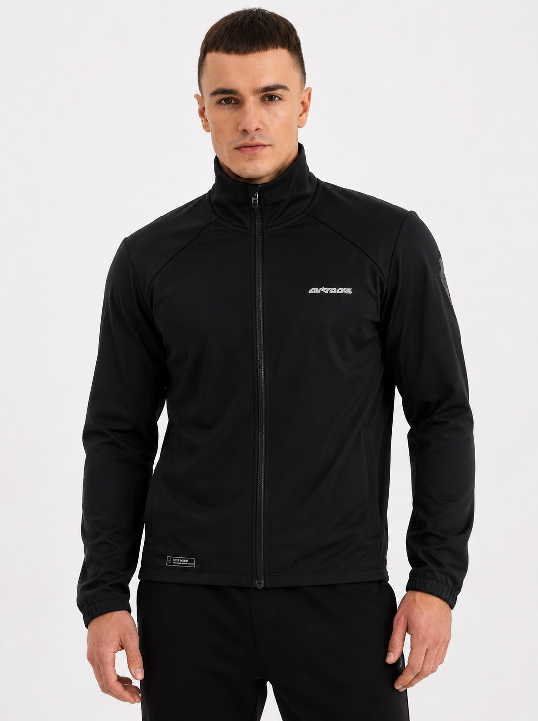 Chaqueta de invierno para hombre Softshell Thermoradjacke Línea Advance Negro