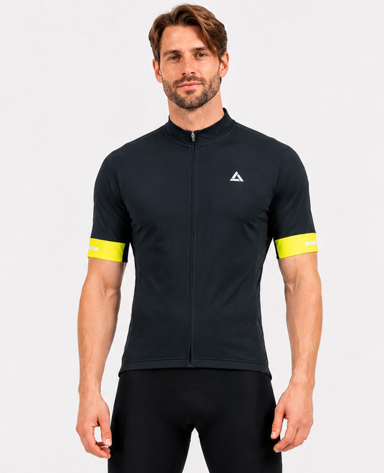 Men's bicycle jersey short arm per team line II black