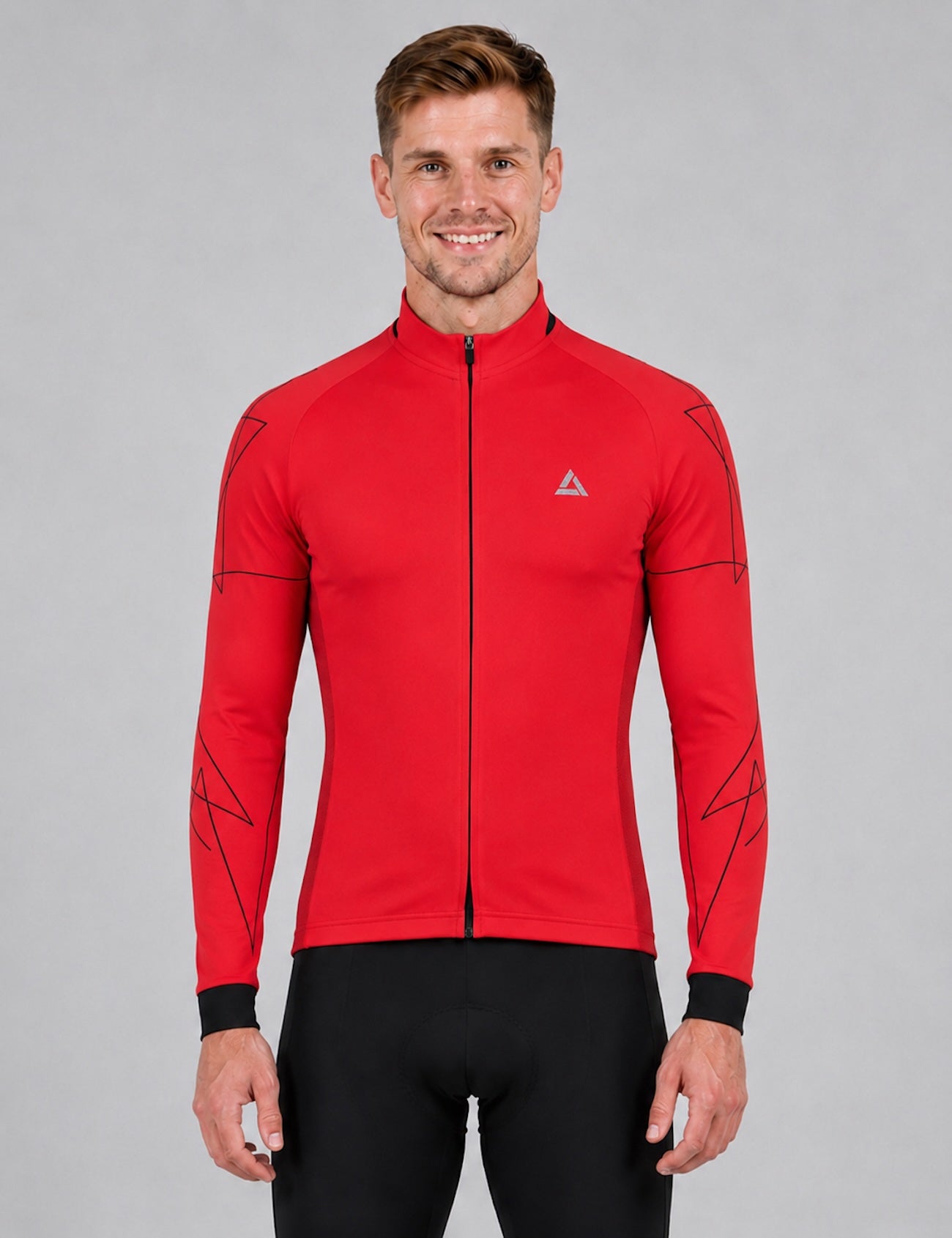 Benda per biciclette maschile braccio lungo per linea rosso