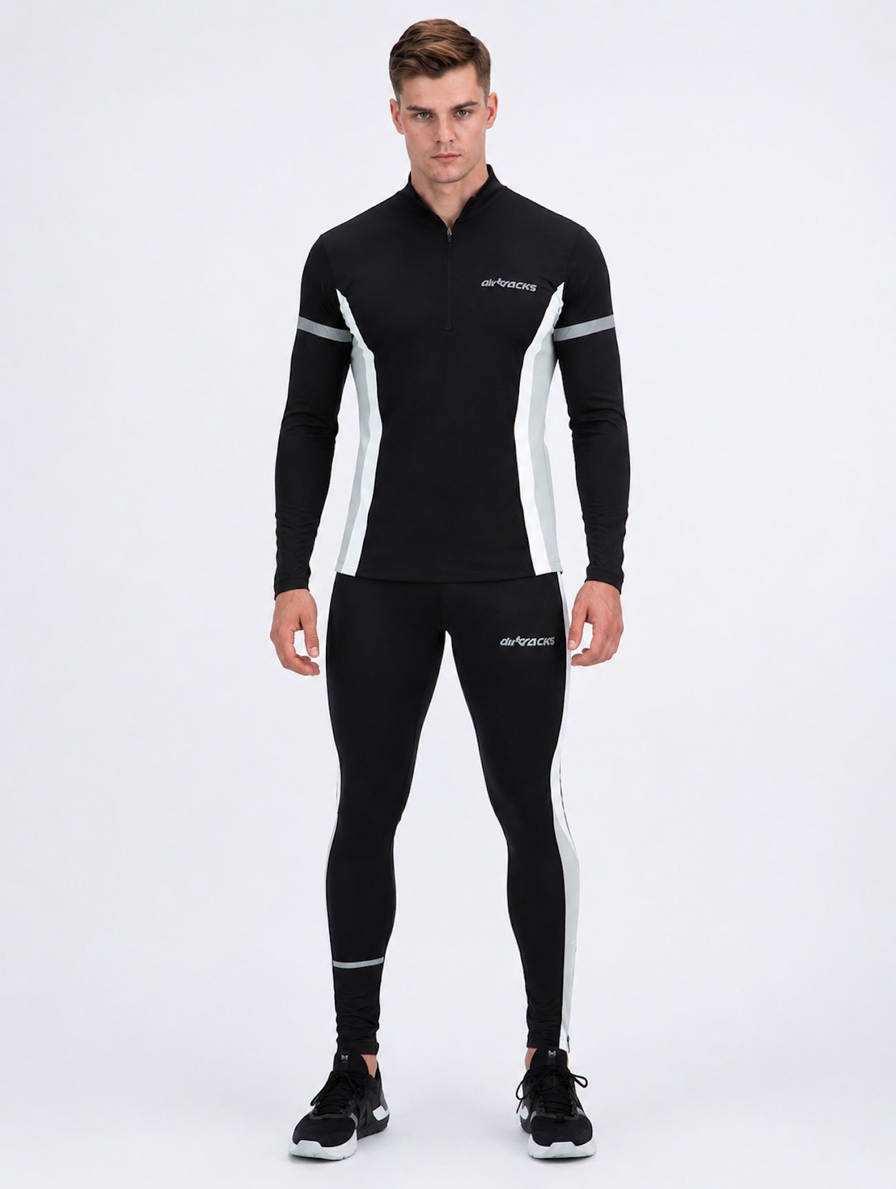 Pantalon thermique masculin serré Lang noir