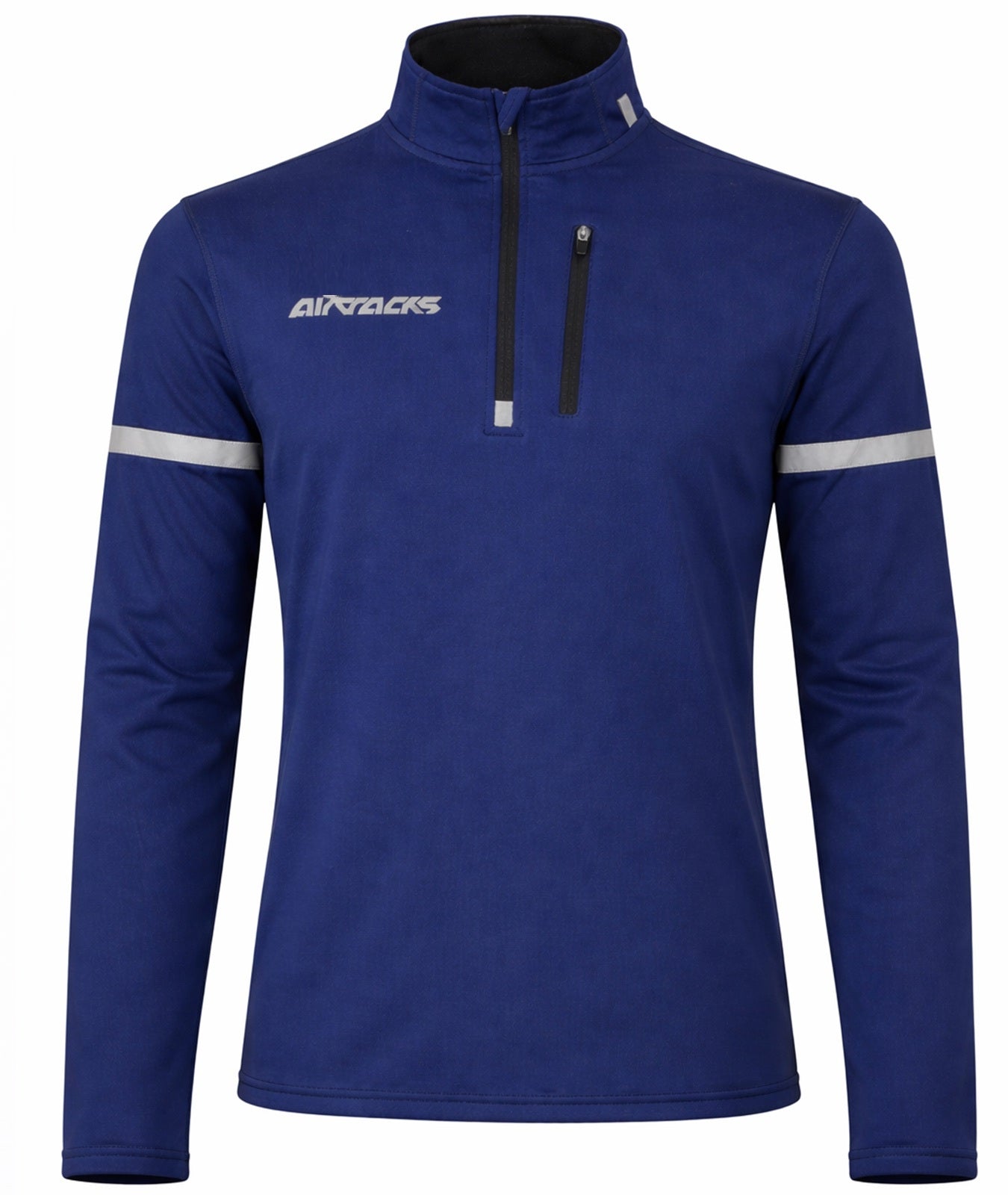 Hombres Thermo Bicycle Jersey - Camisa corriendo Camisa Long -Lleved Navy Blue