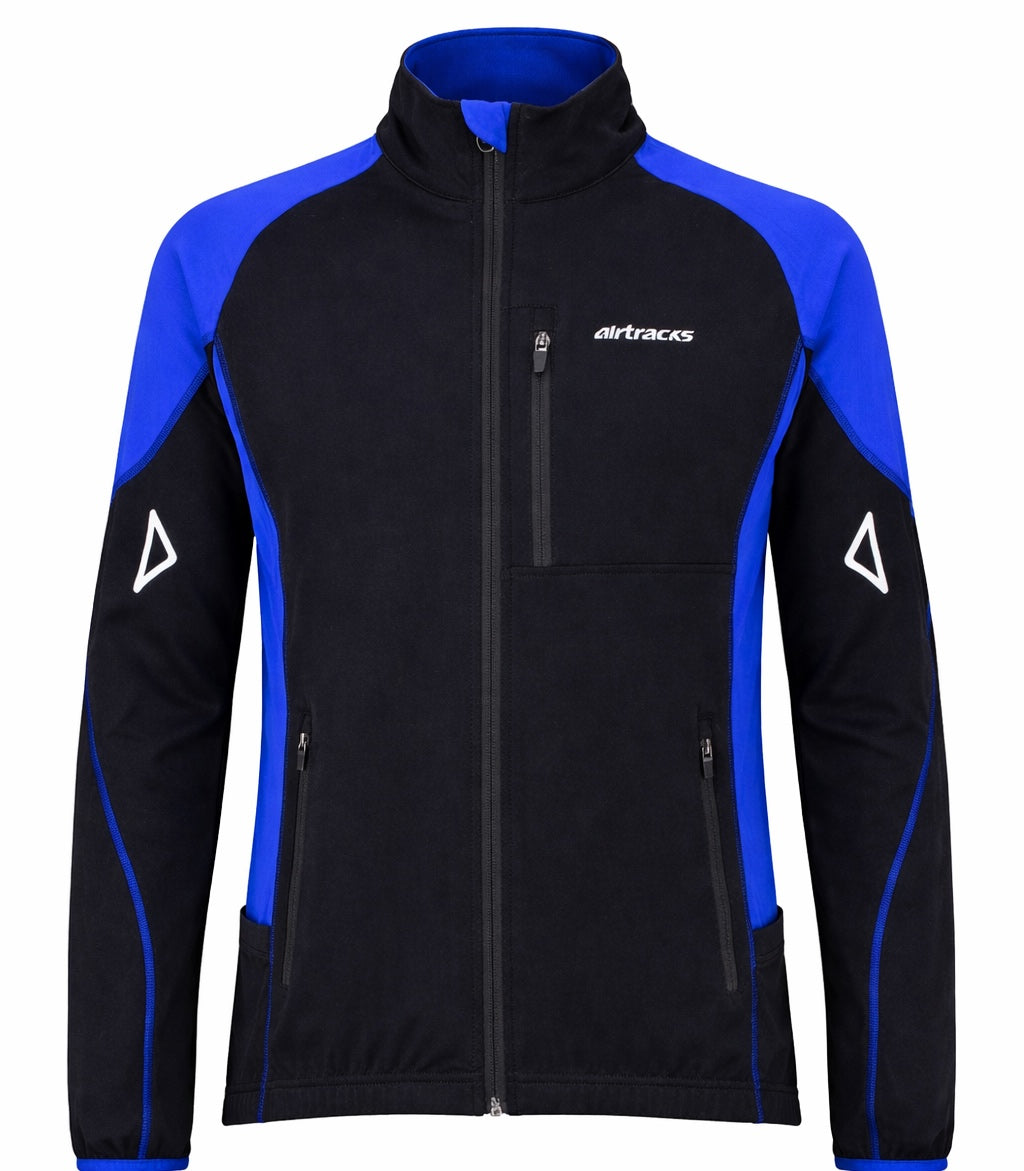 Men Thermo Jersey à bras longs Pro-T noir et bleu