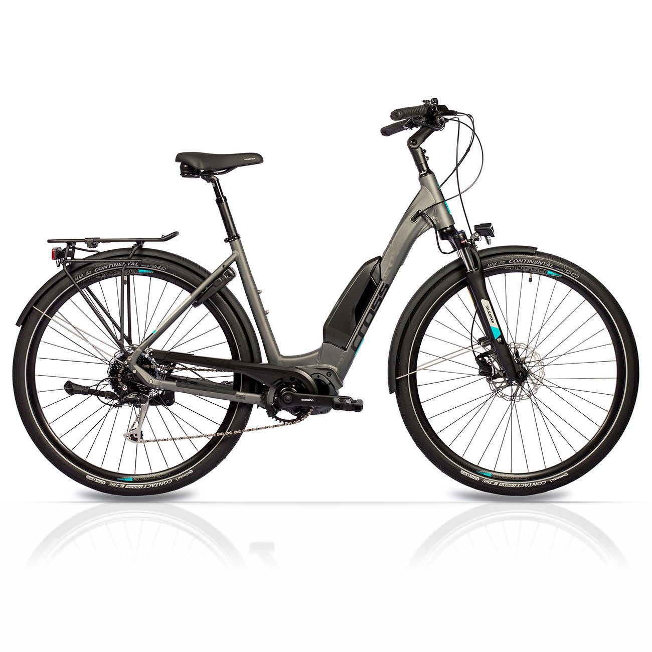 28 inch e-bike trekking bicycle LS Wave X-TRON SR1 Shimano StеPS E-6100 504WH 9 gear Shimano Alivio