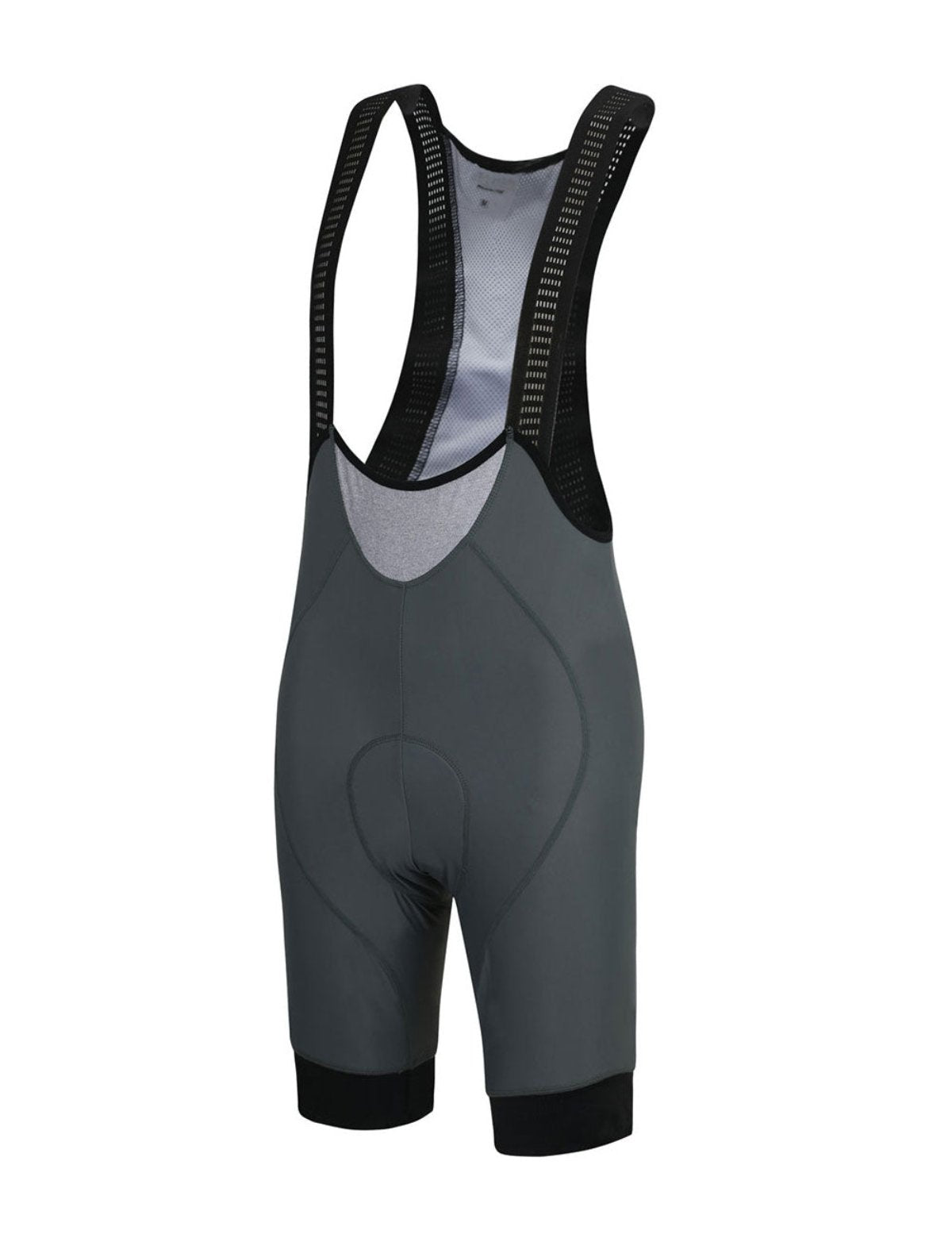 Pantalones de bicicleta masculina pantalones de bicicleta cortas con correas pantalones portadores por línea de equipo gris