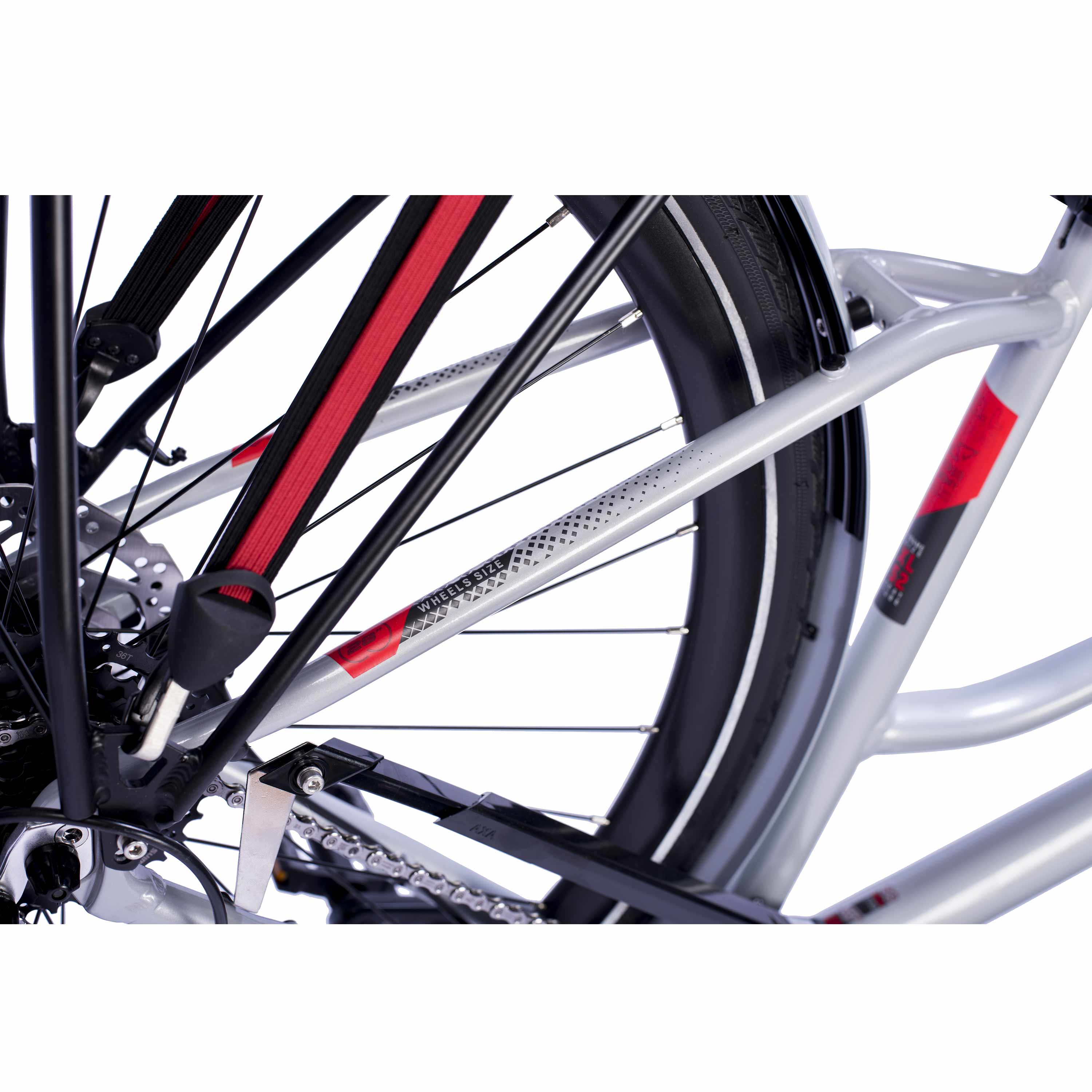 28" Vélo de trekking femme TR.2845L 2 x 9 vitesses SHIMANO CUES RD-U3020-9