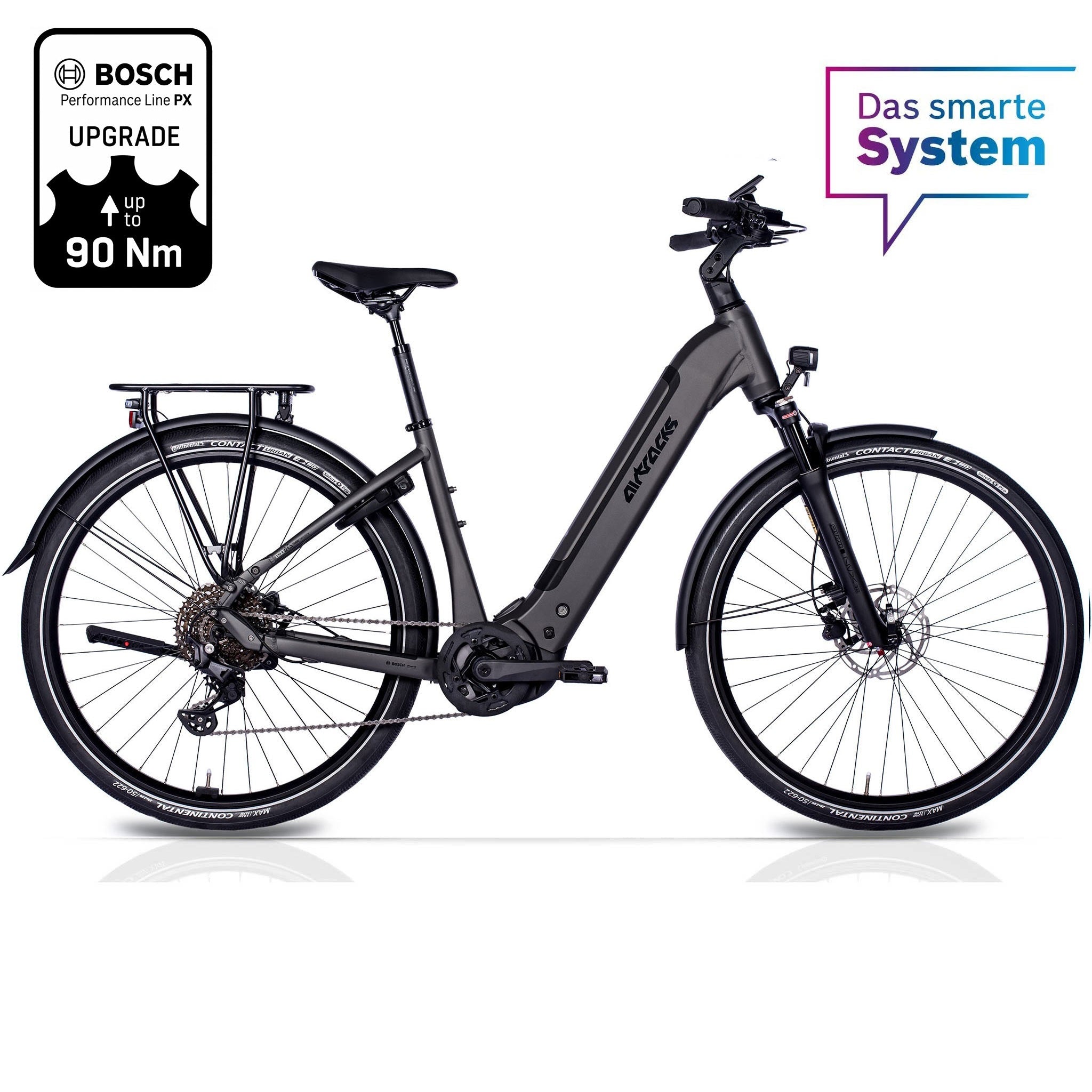 28" Women’s E-Bike Trekking Bicycle LS Wave TERRA TR2 BOSCH Performance Line PX Smart System POWERTUBE 600 Wh 10-Speed SHIMANO DEORE RD-M5130 SGS
