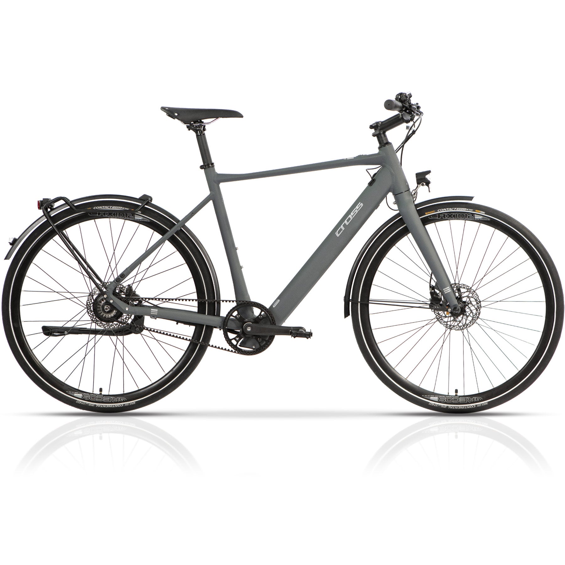 28 inch e-bike men's urban bike STREET city bike BAFANG 350WH GATES CARBON BELT SINGLE SPEED