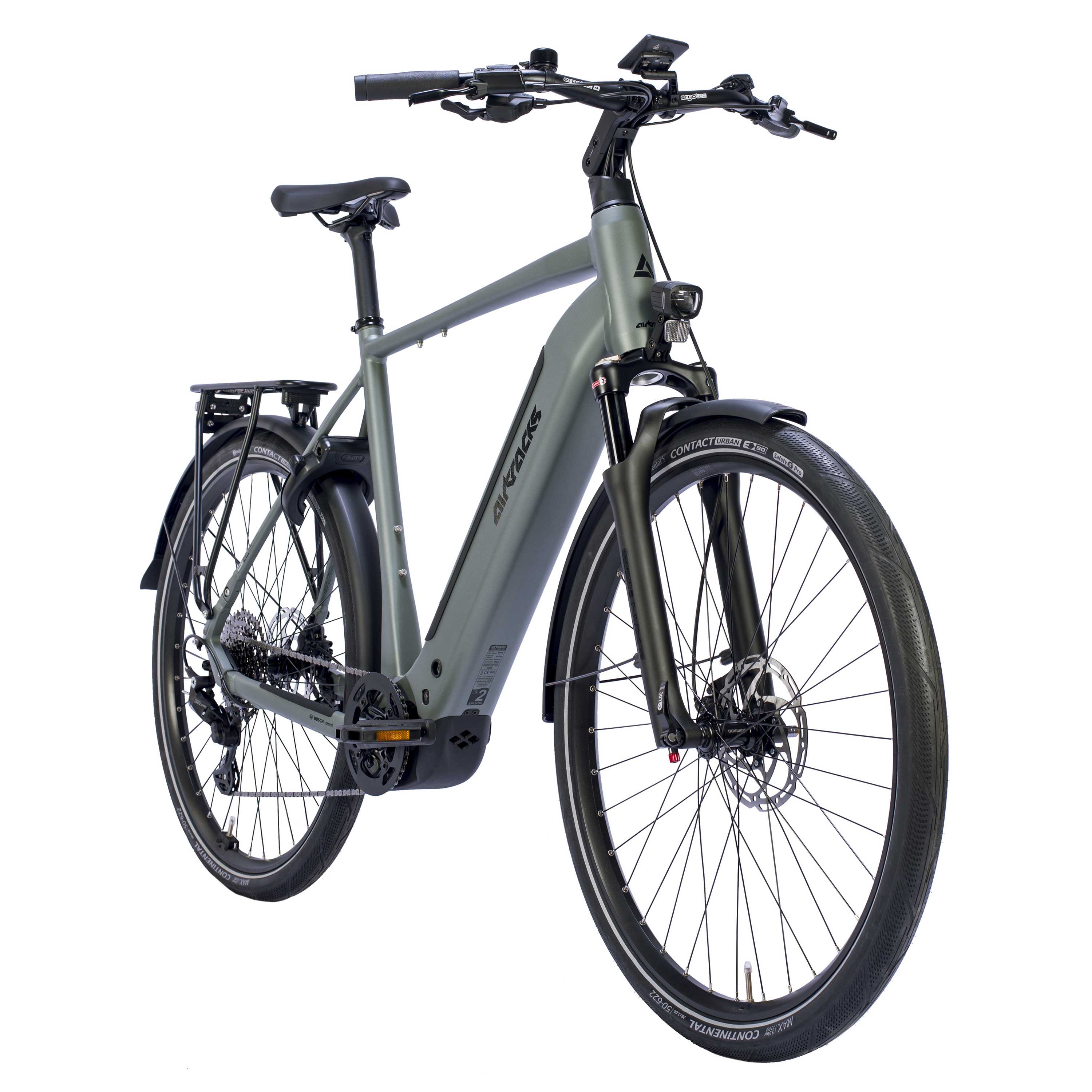 28" Herren E-Bike Trekking Fahrrad TERRA TR2 BOSCH Performance Line PX Smart System POWERTUBE 600 Wh 10 x Gang  SHIMANO DEORE RD-M5130 SGS Grey