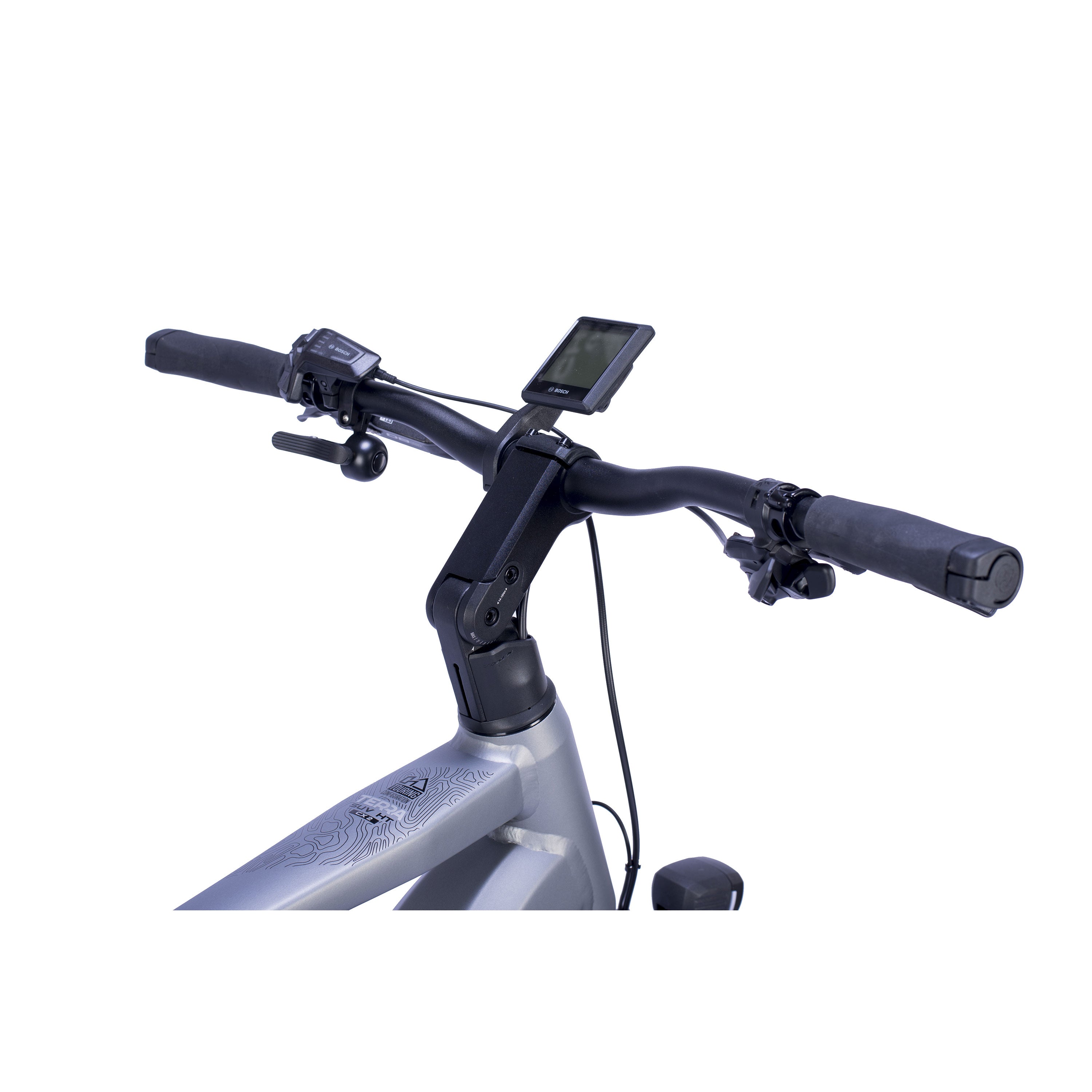 27.5" Men's E-SUV MTB TERRA CX2 BOSCH PERFORMANCE LINE PX Smart System POWERTUBE 600 Wh 12-Speed SRAM SX EAGLE Grey