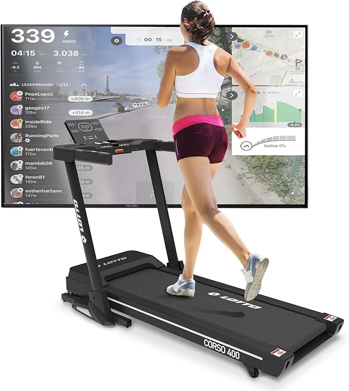 LOTTO Corso 400 Laufband klappbar elektrisch bis 120 kg Bluetooth 1-16km/h
