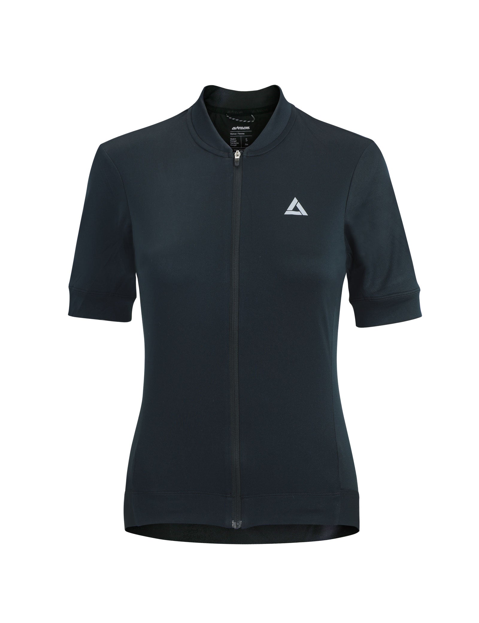 Damen Fahrradtrikot Kurzarm Radtrikot Comfort Line Black